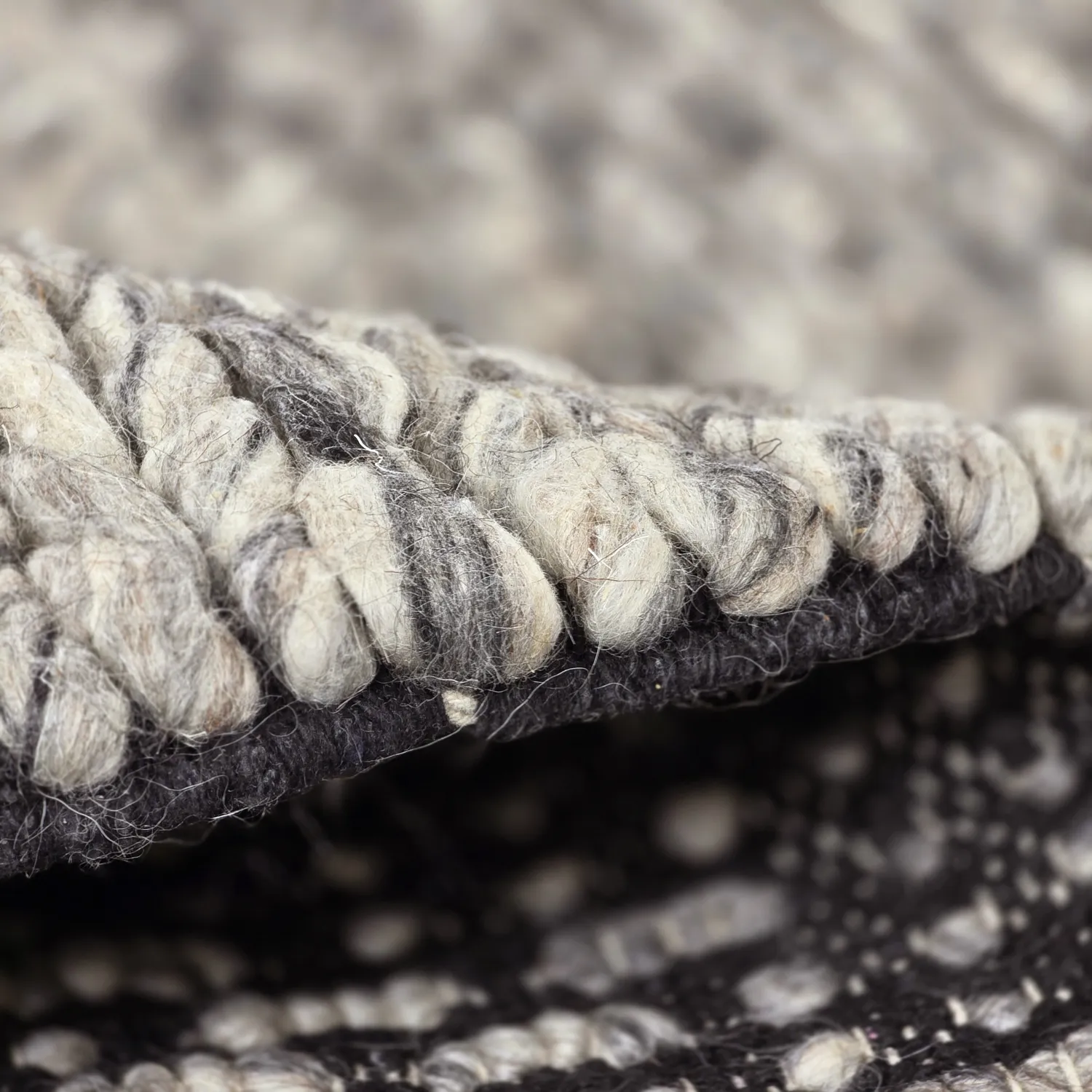 Tappeto In Lana - Talvia Braided Wool (grigio scuro)