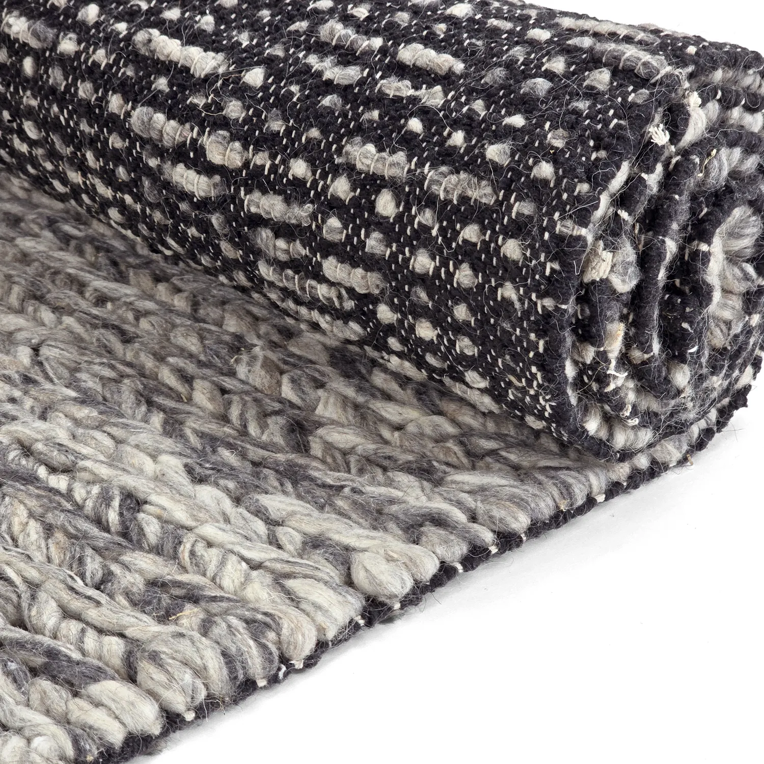 Tappeto In Lana - Talvia Braided Wool (grigio scuro)