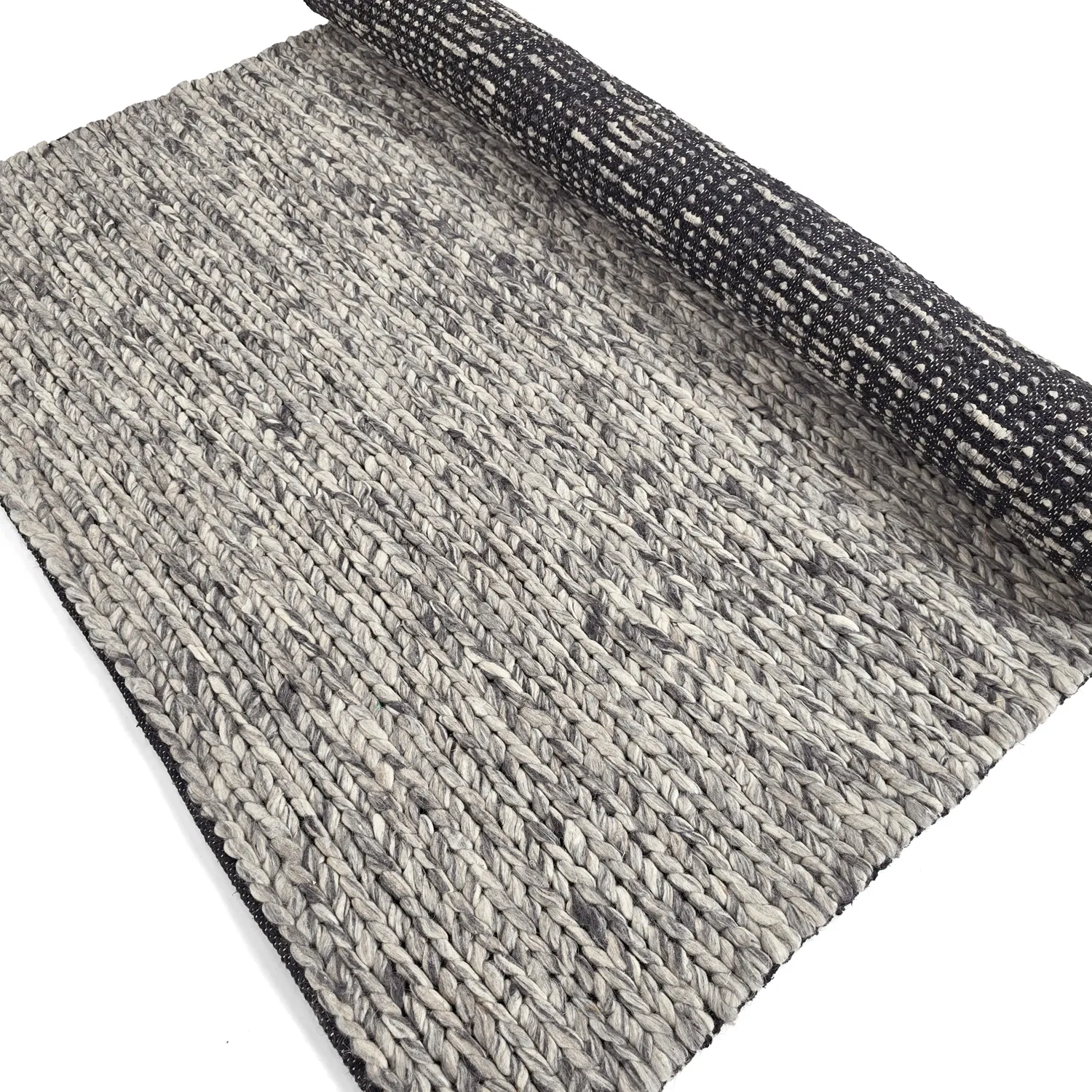 Tappeto In Lana - Talvia Braided Wool (grigio scuro)