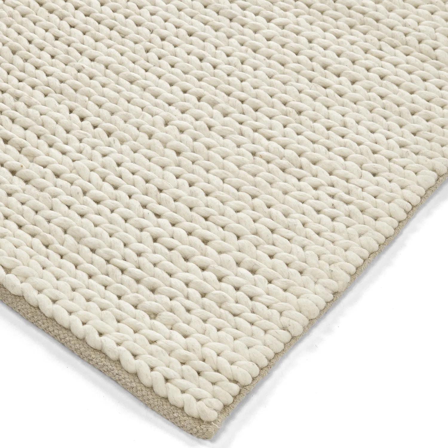 Tappeto In Lana - Talvia Braided Wool (bianco)