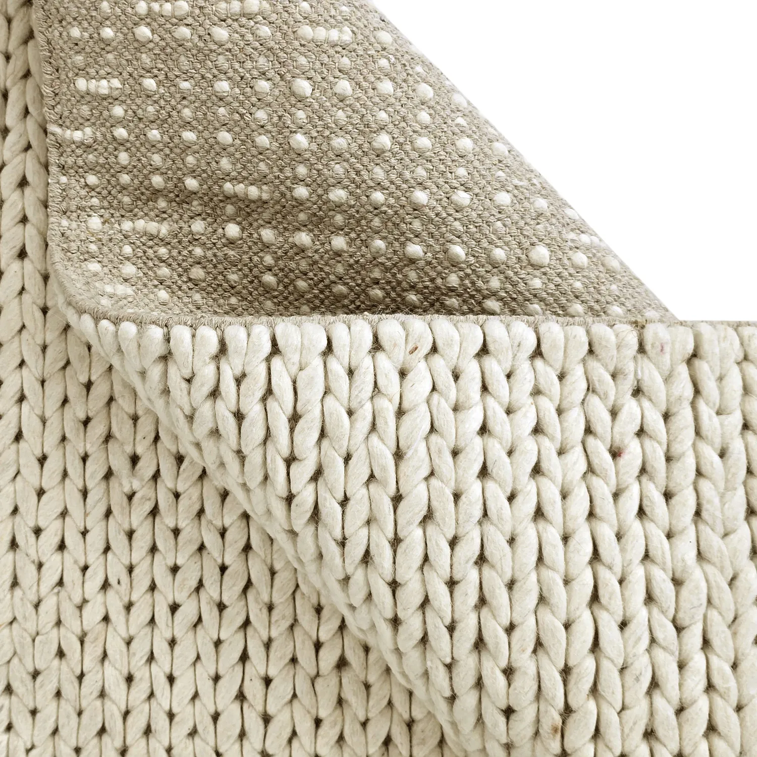 Tappeto In Lana - Talvia Braided Wool (bianco)