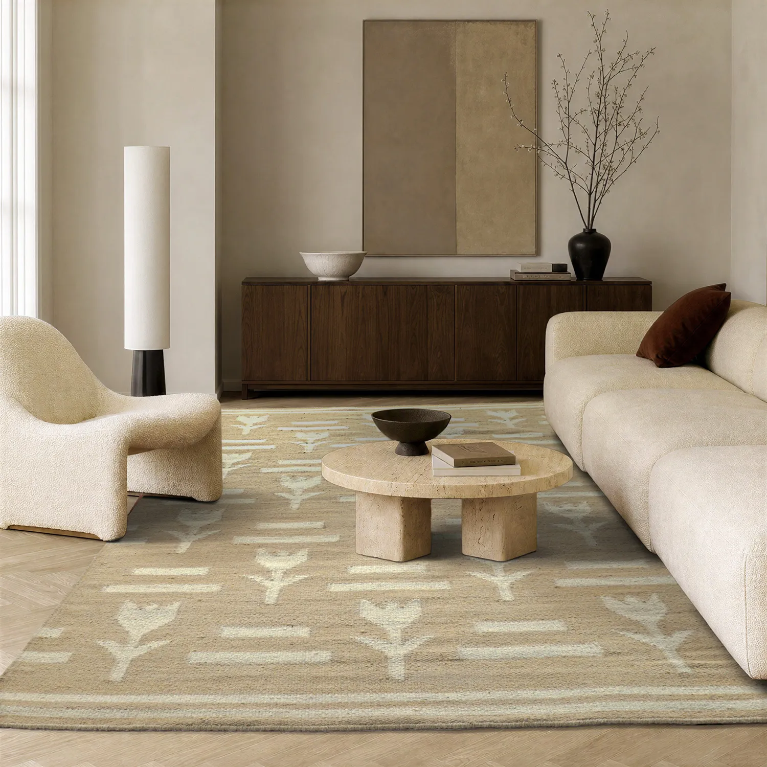 Tappeto In Lana - Tomar (beige/crema)
