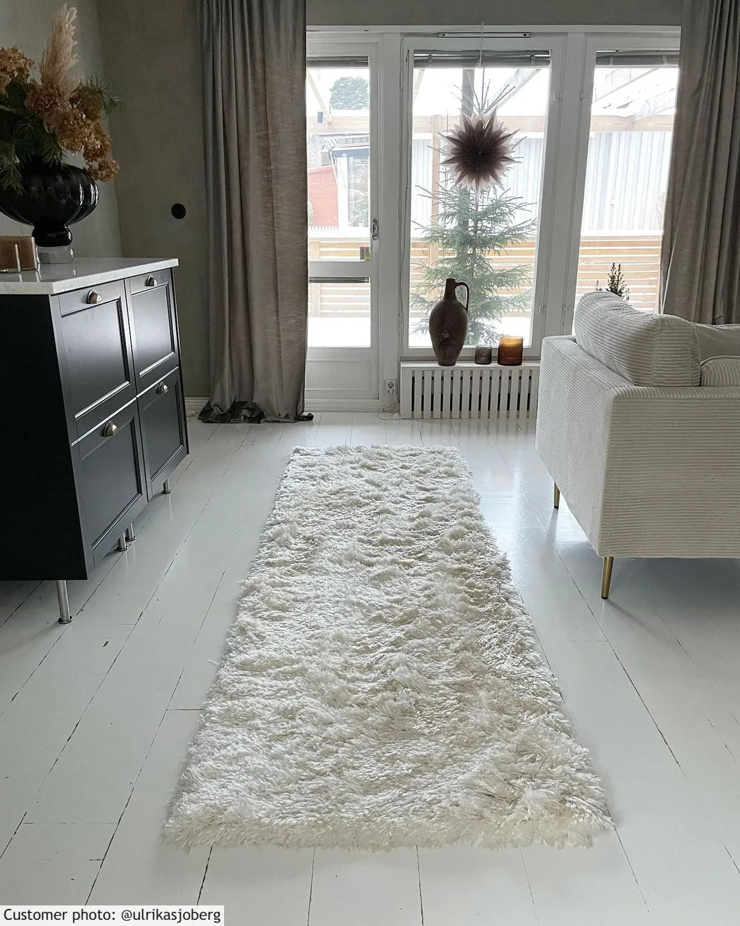 Tappeto A Pelo Lungo - Janjira (bianco)