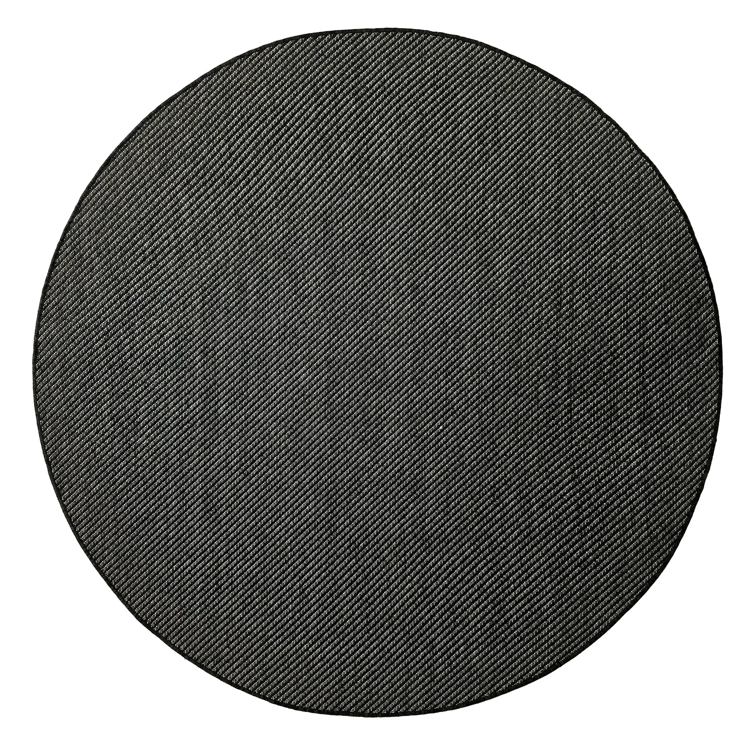Tappeto rotondo - Indoor/Outdoor Bennett (nero)