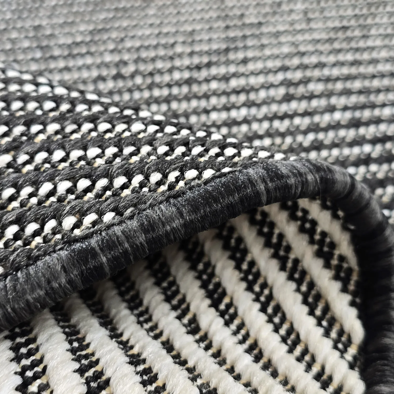 Tappeto rotondo - Indoor/Outdoor Bennett (nero)