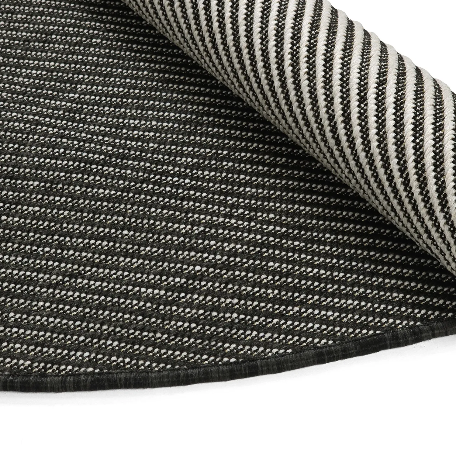 Tappeto rotondo - Indoor/Outdoor Bennett (nero)
