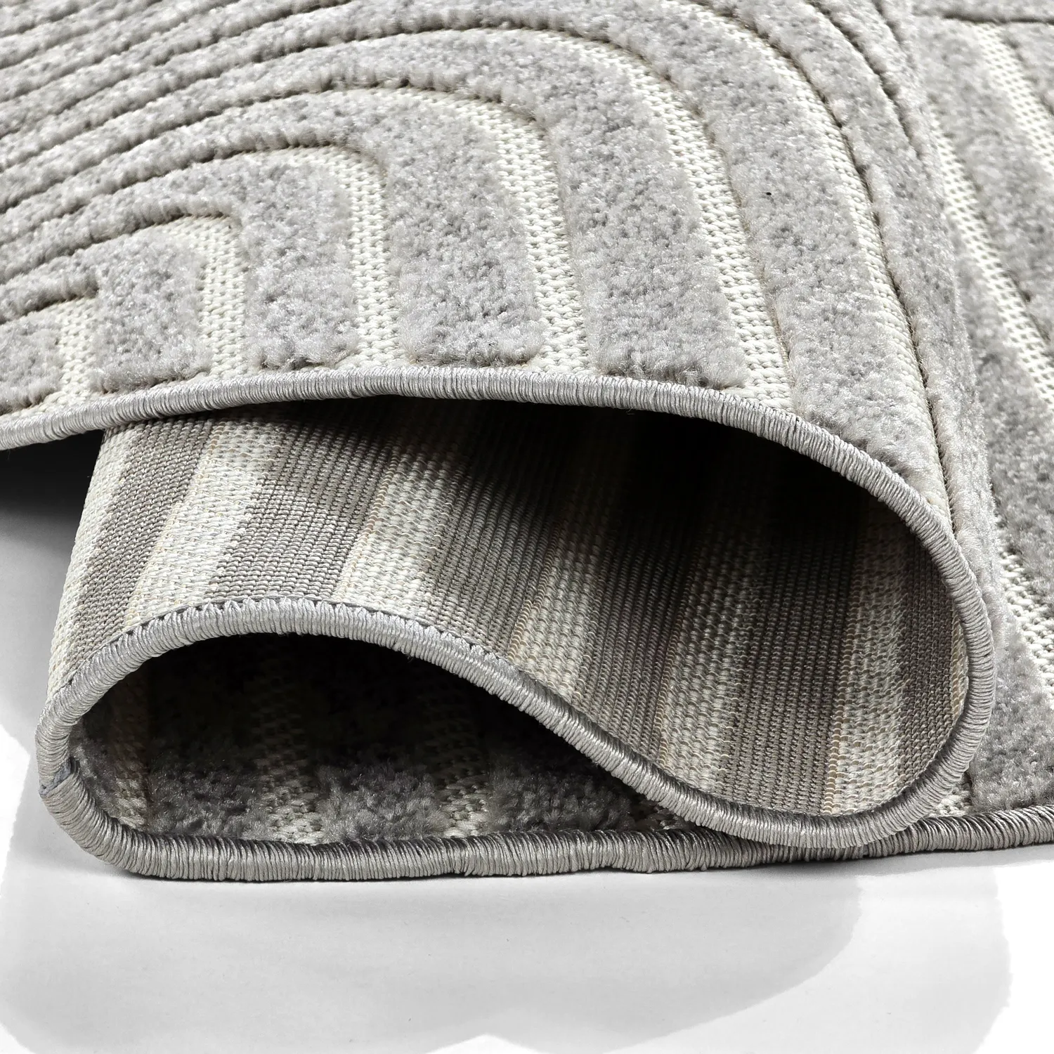 Tappeto rotondo - Indoor/Outdoor Devon (grigio)