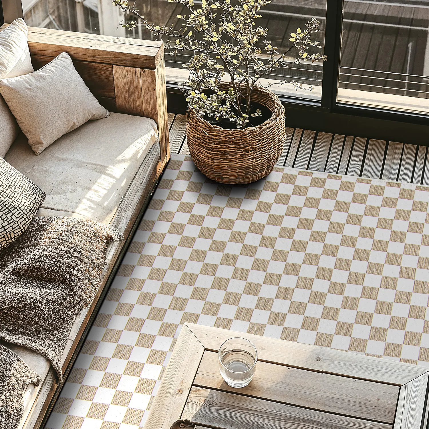 Tappeti per Interni/Esterni - Lucida (beige)