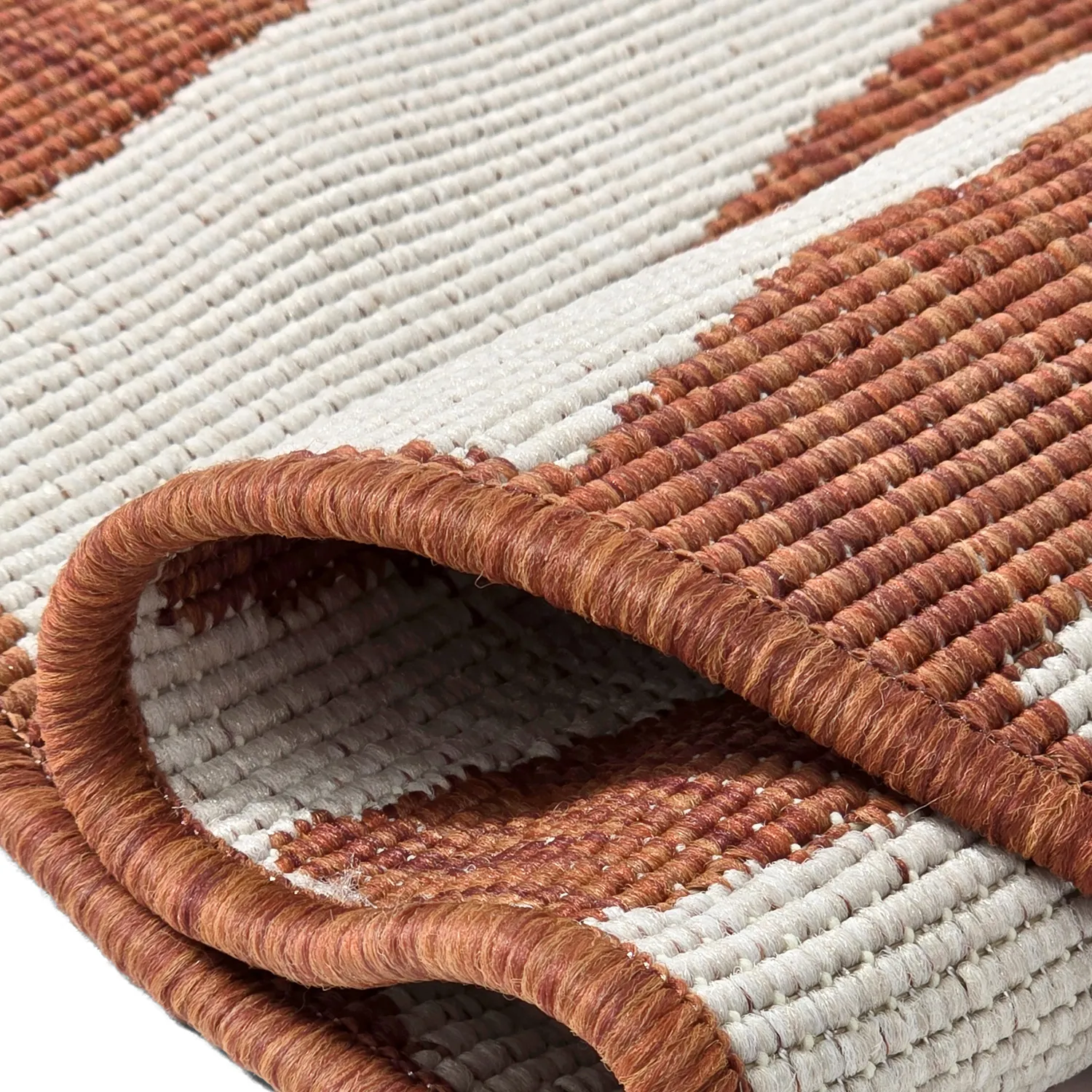 Tappeto rotondo - Indoor/Outdoor Winona (arancia)