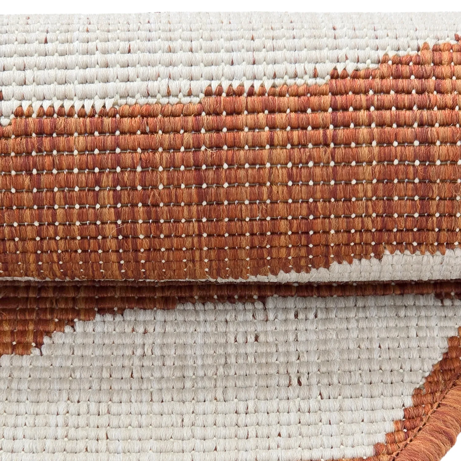 Tappeto rotondo - Indoor/Outdoor Winona (arancia)