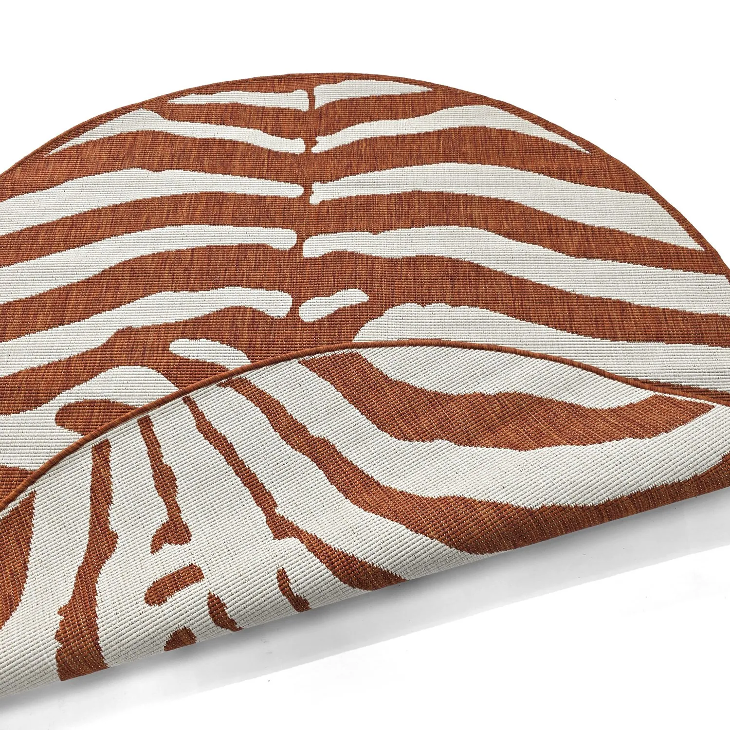 Tappeto rotondo - Indoor/Outdoor Winona (arancia)