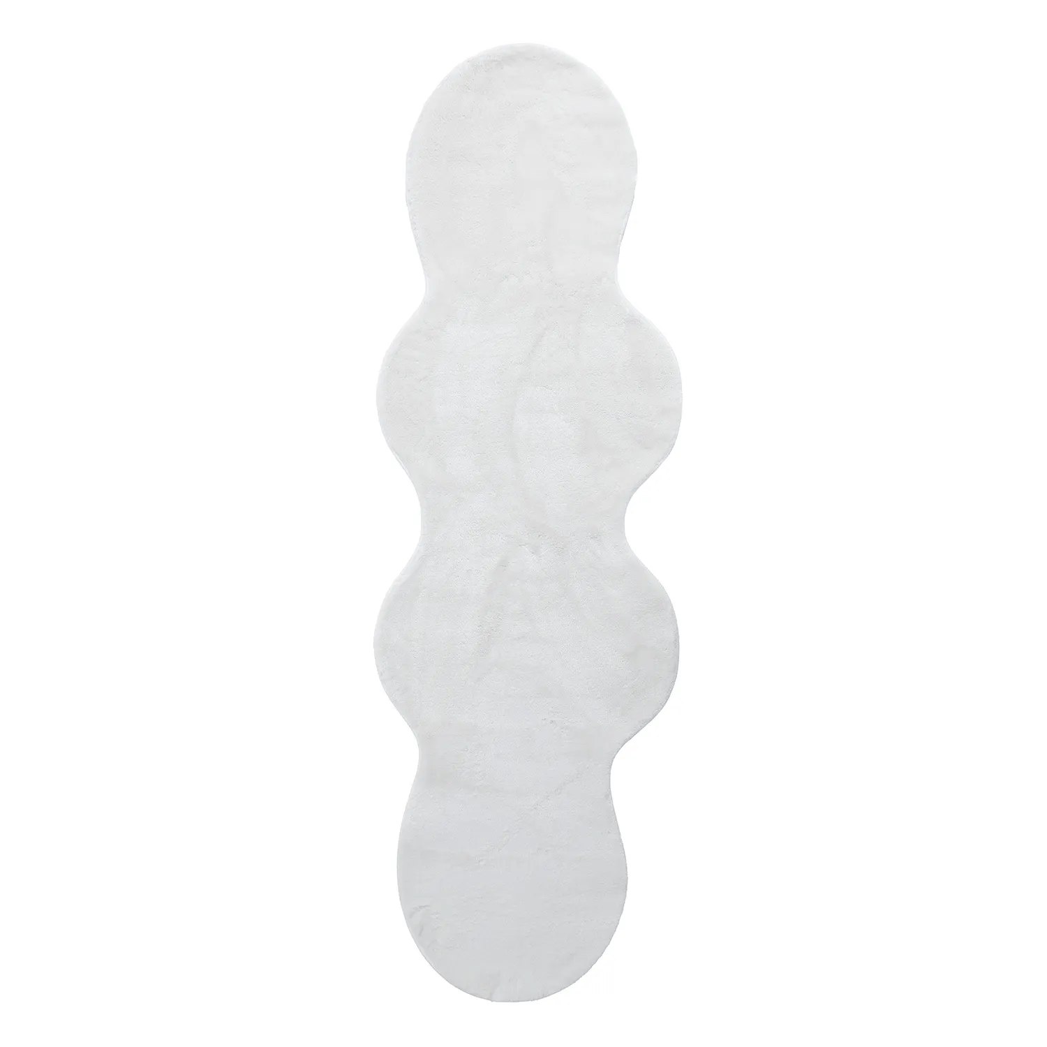Passatoia Ondulata - Aranga Super Soft Fur (bianco)