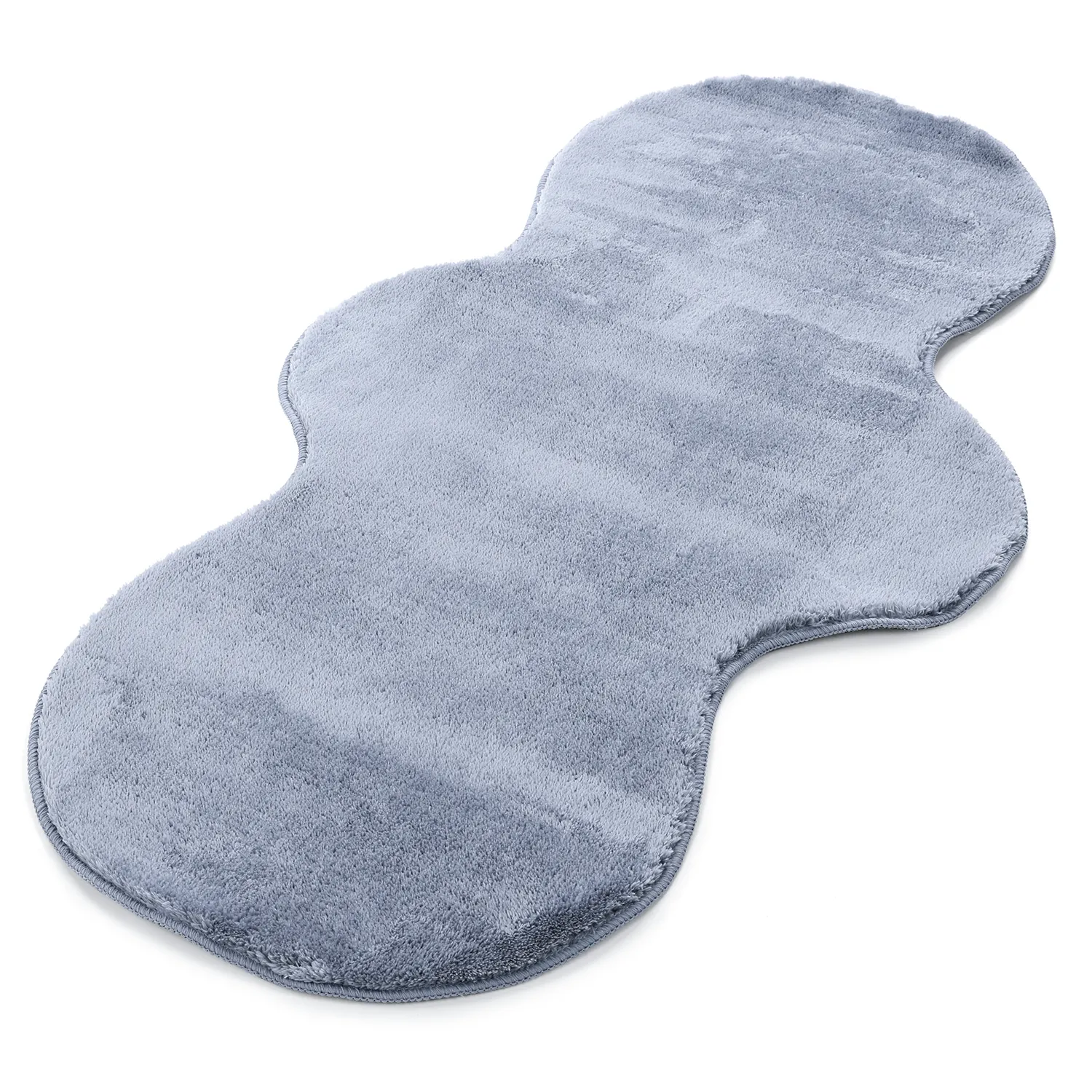 Passatoia Ondulata - Aranga Super Soft Fur (blu acciaio)