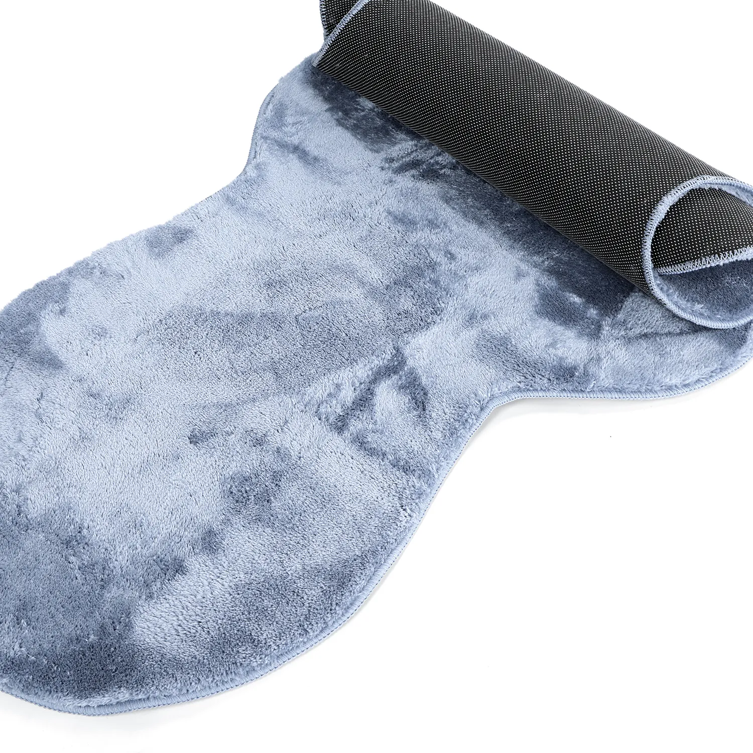 Passatoia Ondulata - Aranga Super Soft Fur (blu acciaio)