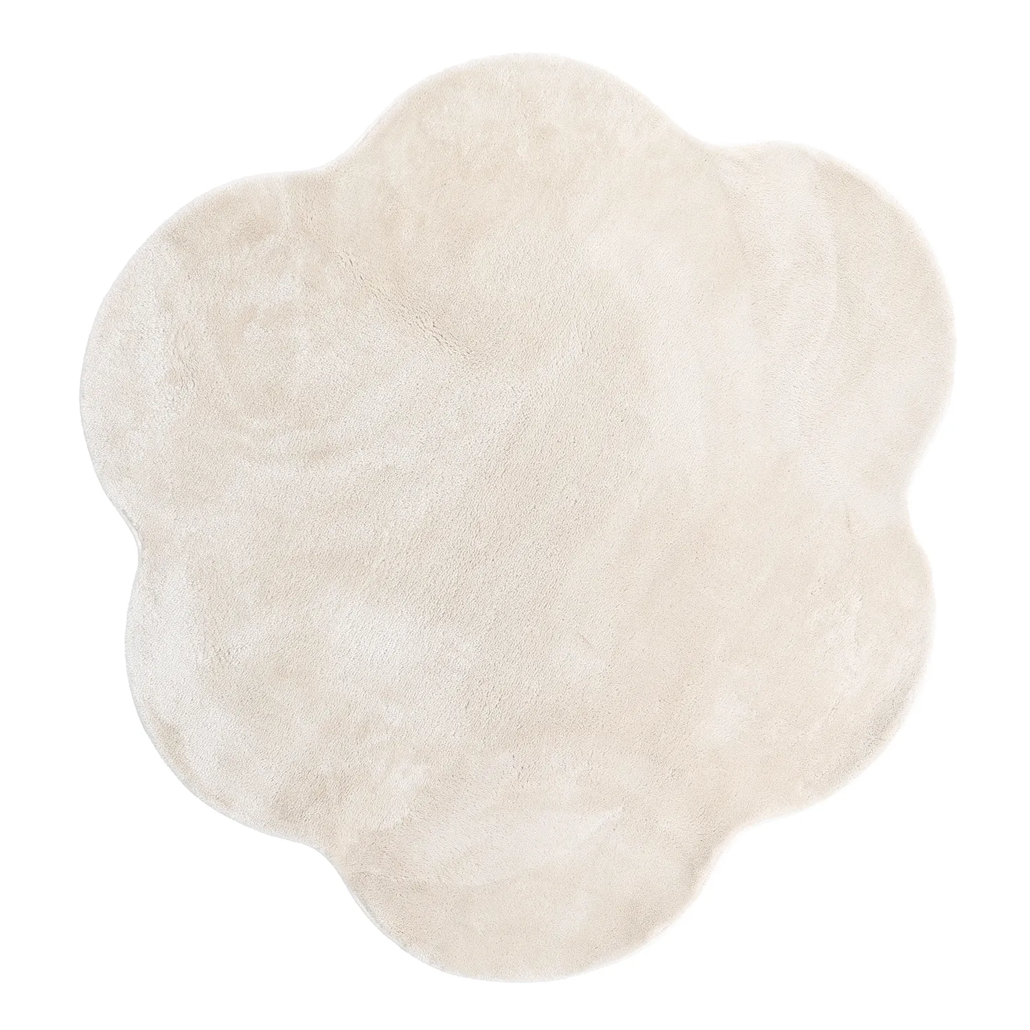 Tappeto Rotondo Ondulato - Aranga Super Soft Fur (beige)