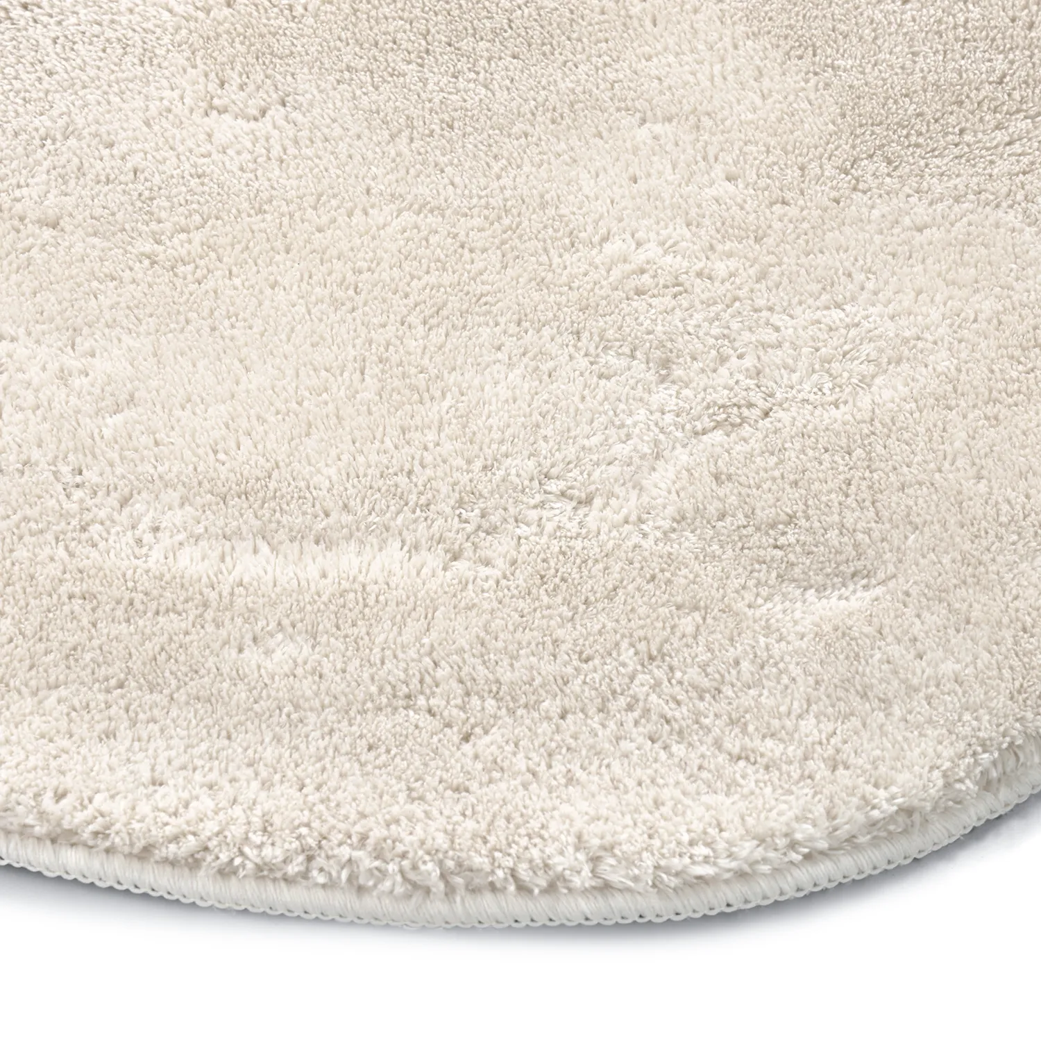 Tappeto Rotondo Ondulato - Aranga Super Soft Fur (beige)