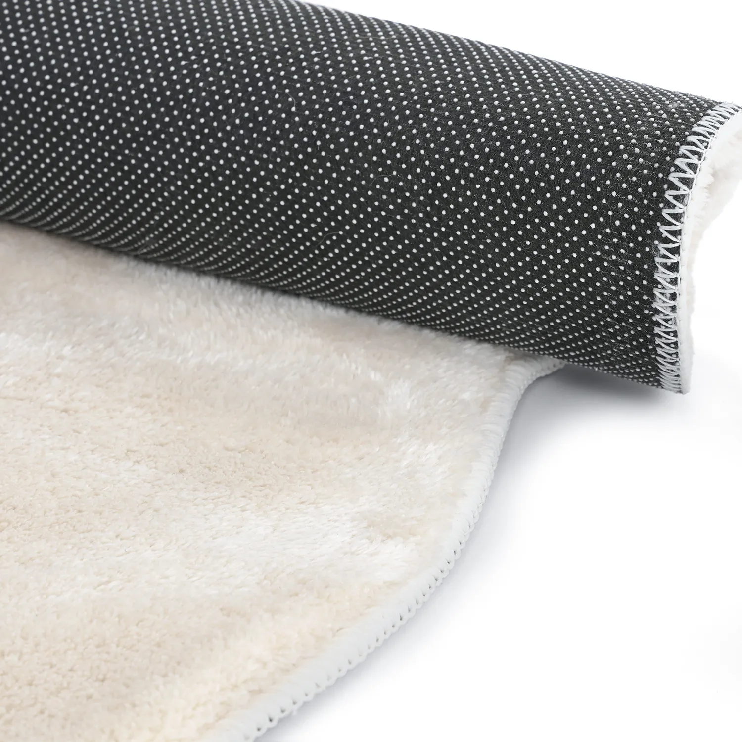 Tappeto Rotondo Ondulato - Aranga Super Soft Fur (beige)