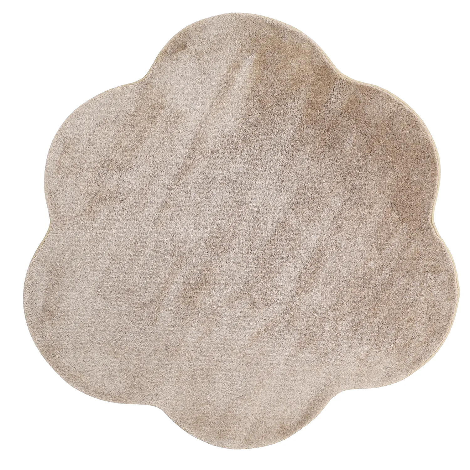 Tappeto Rotondo Ondulato - Aranga Super Soft Fur (marrone)