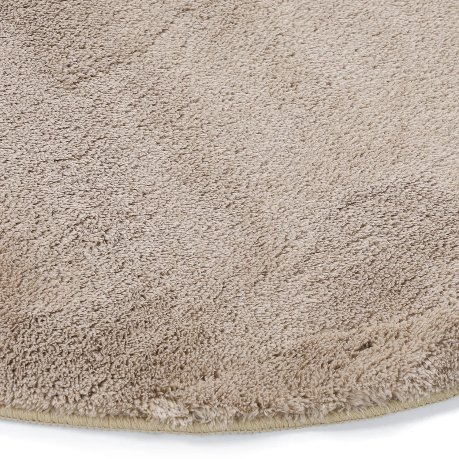Tappeto Rotondo Ondulato - Aranga Super Soft Fur (marrone)