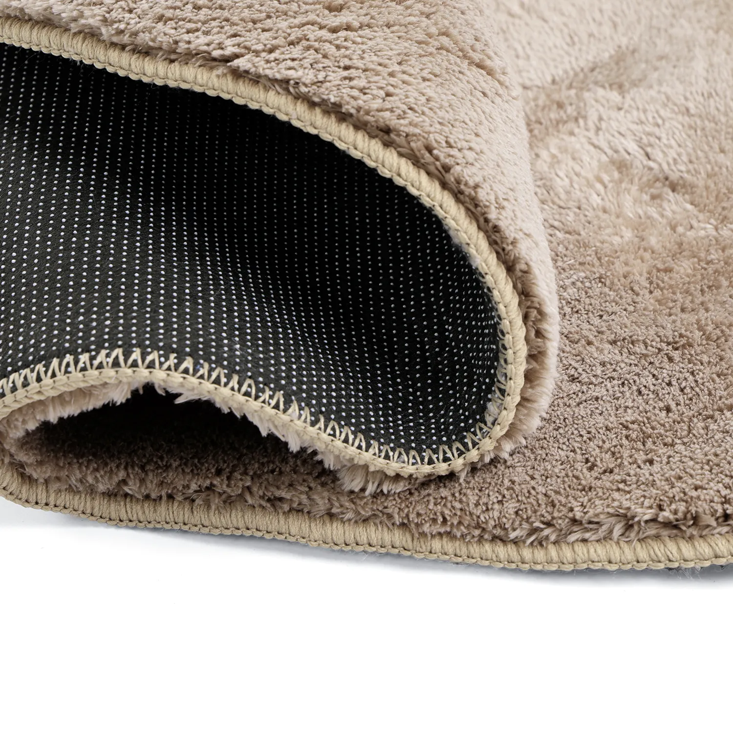 Tappeto Rotondo Ondulato - Aranga Super Soft Fur (marrone)