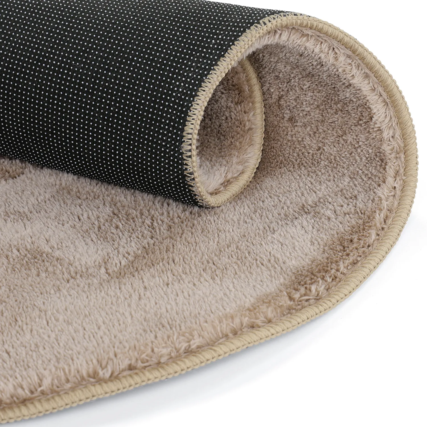 Tappeto Rotondo Ondulato - Aranga Super Soft Fur (marrone)