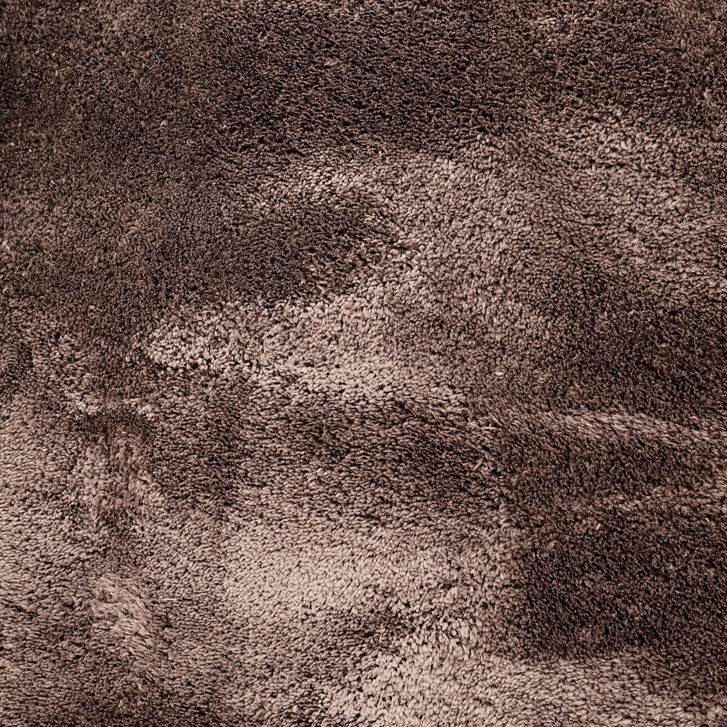 Tappeto Rotondo Ondulato - Aranga Super Soft Fur (marrone scuro)