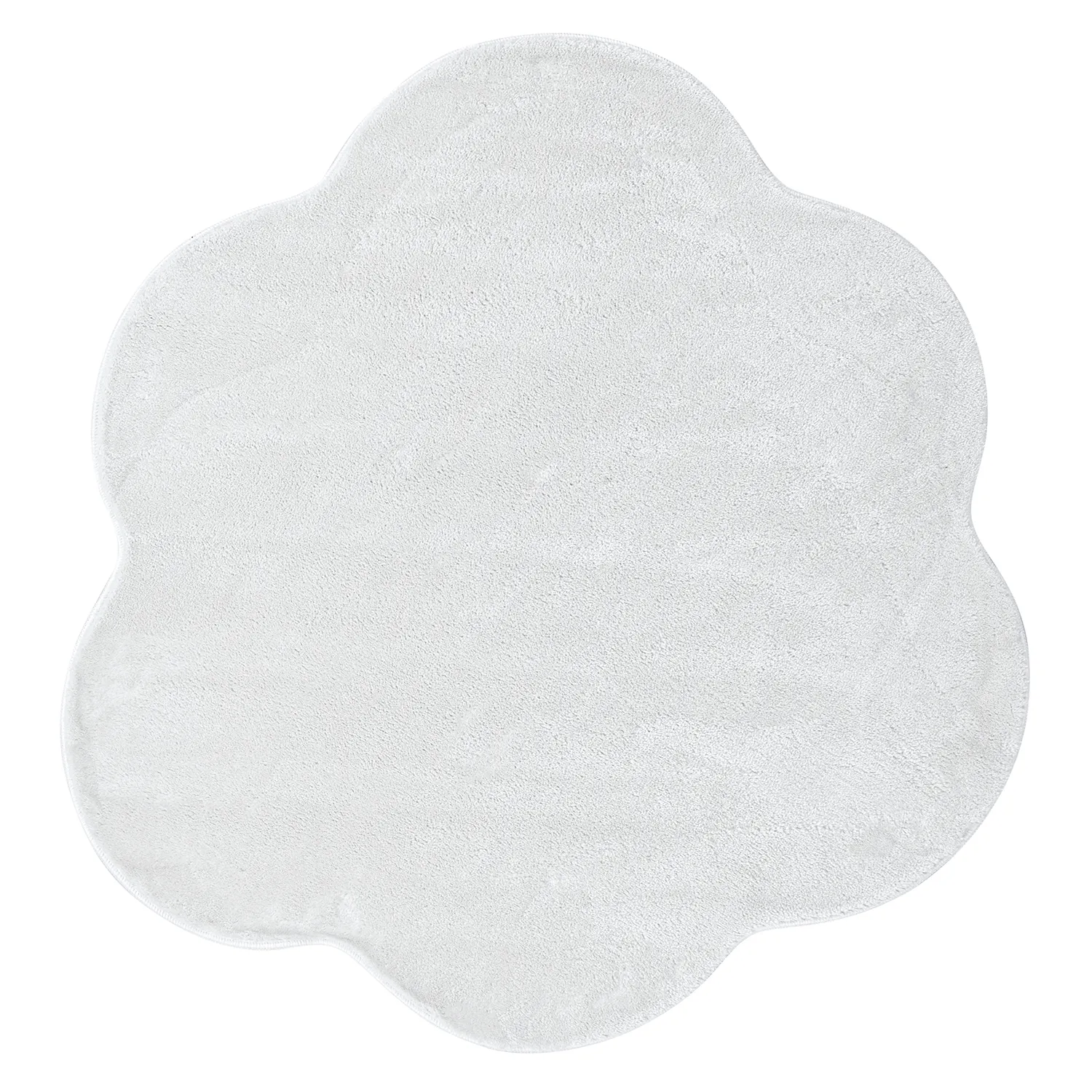 Tappeto Rotondo Ondulato - Aranga Super Soft Fur (bianco)