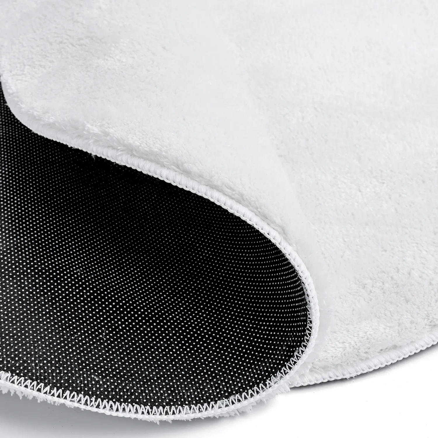 Tappeto Rotondo Ondulato - Aranga Super Soft Fur (bianco)