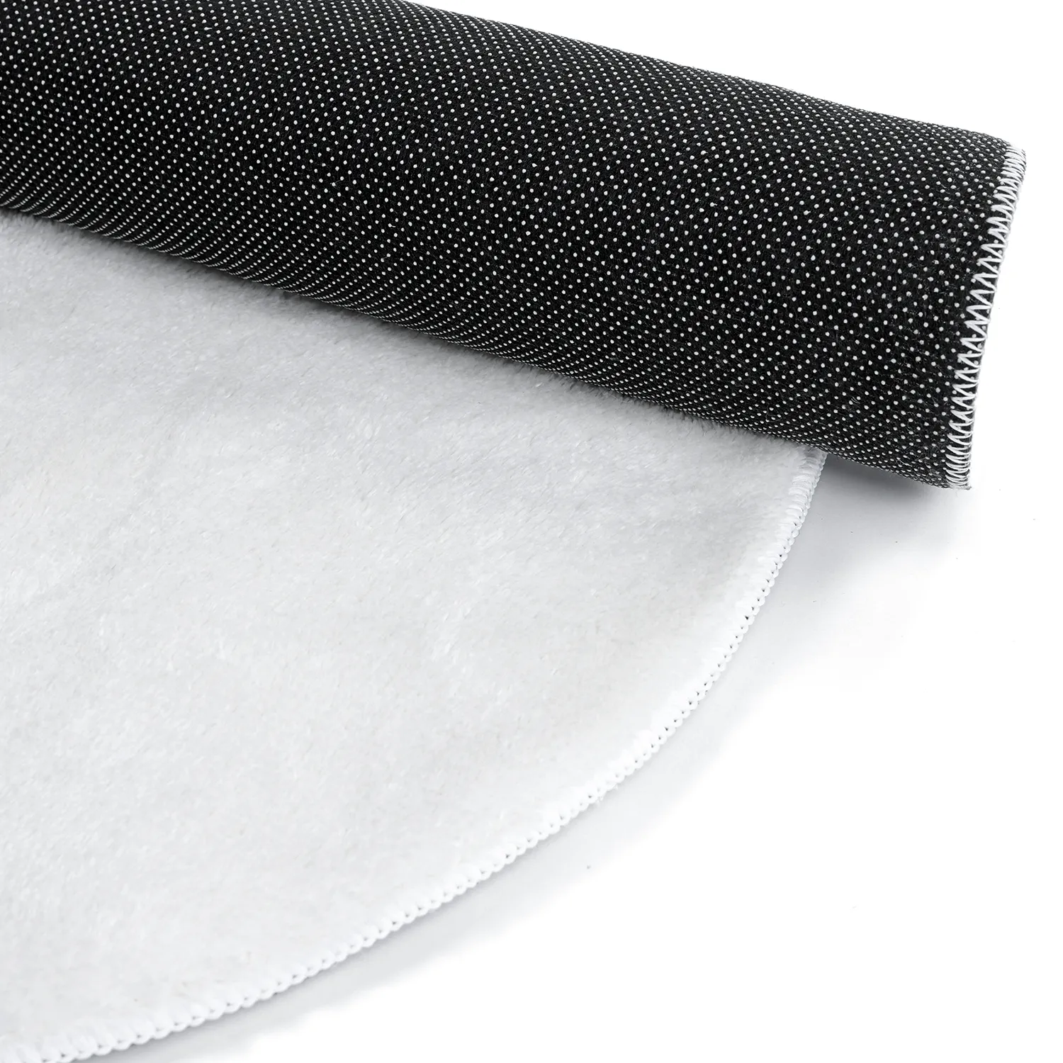 Tappeto Rotondo Ondulato - Aranga Super Soft Fur (bianco)