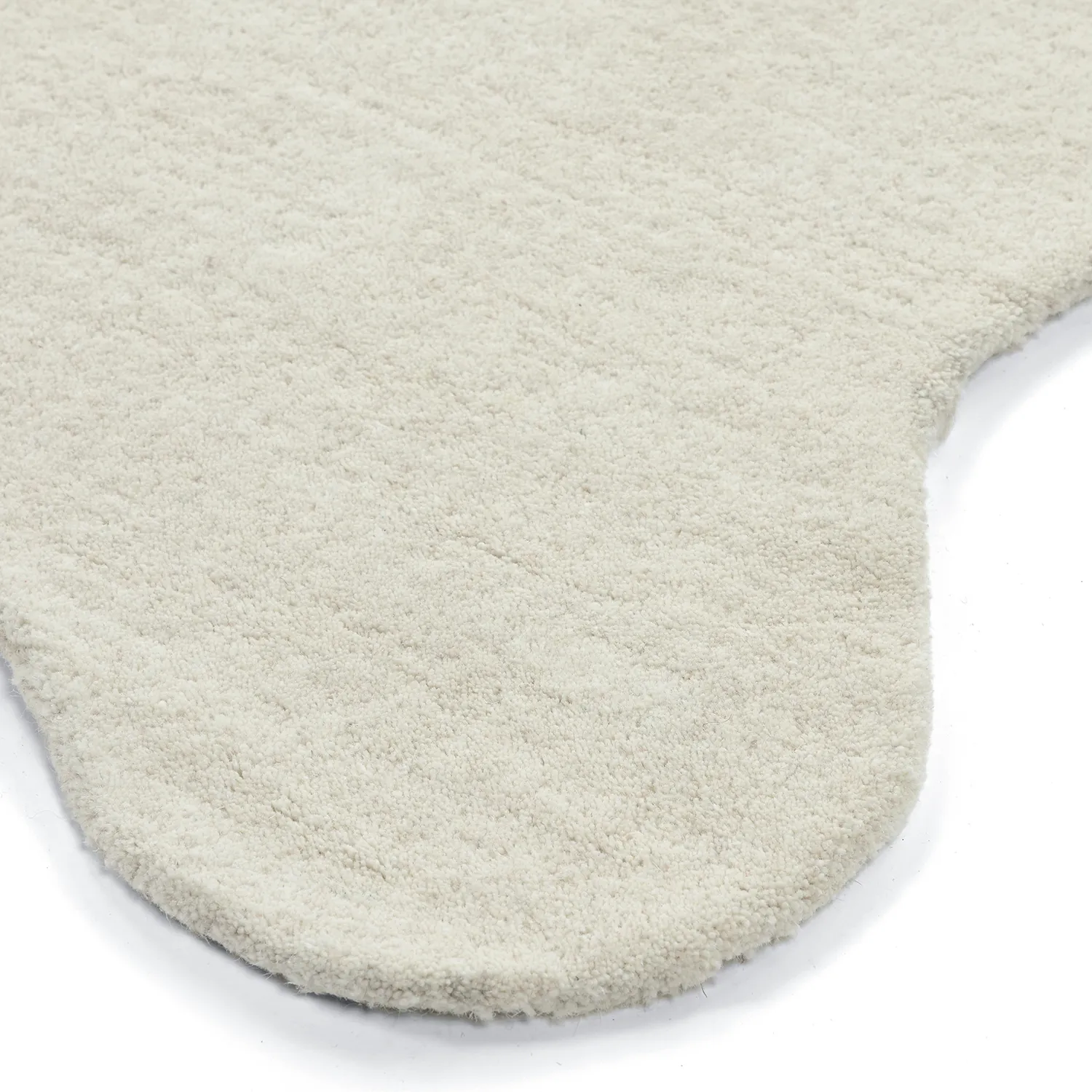 Tappeto in lana ondulato - Diu Hand Tufted Wool Premium (bianco)