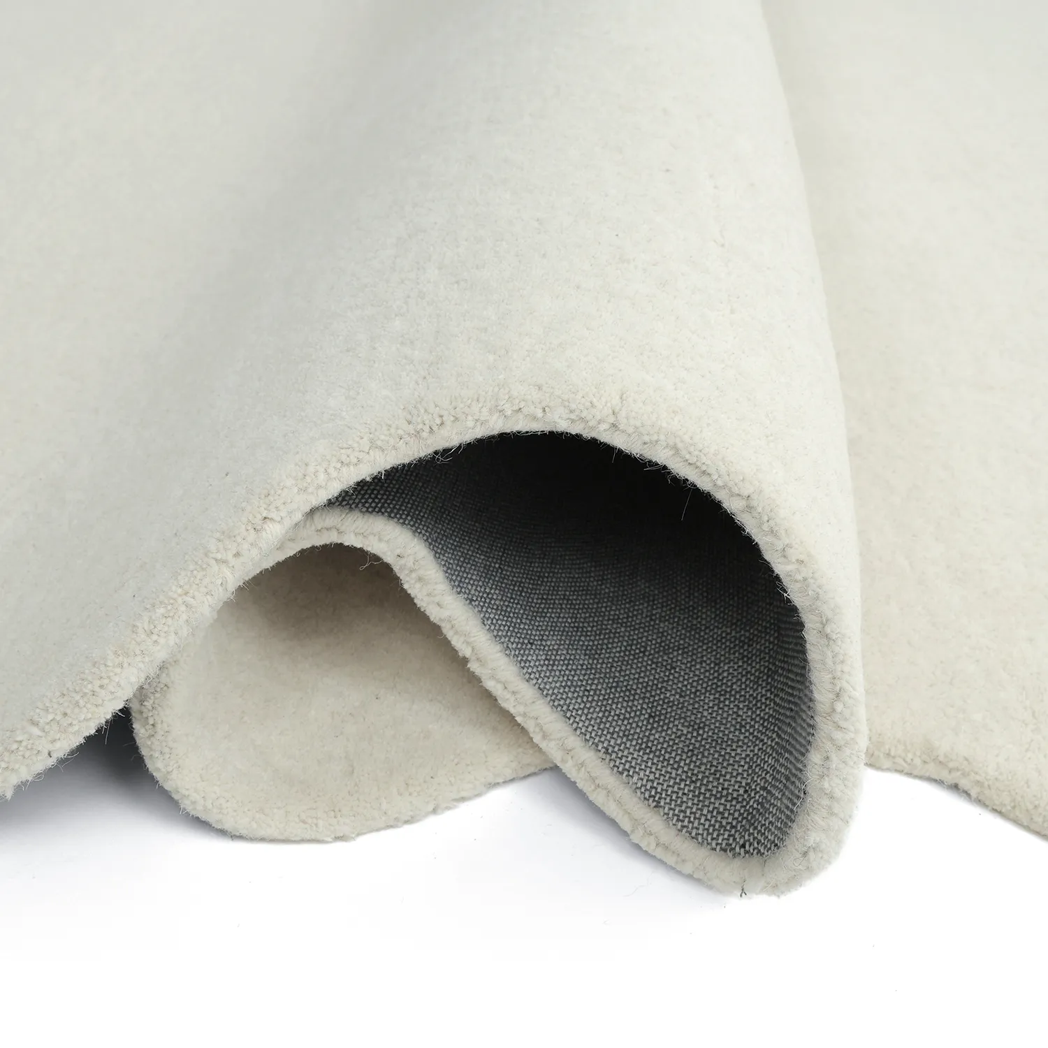 Tappeto in lana ondulato - Diu Hand Tufted Wool Premium (bianco)