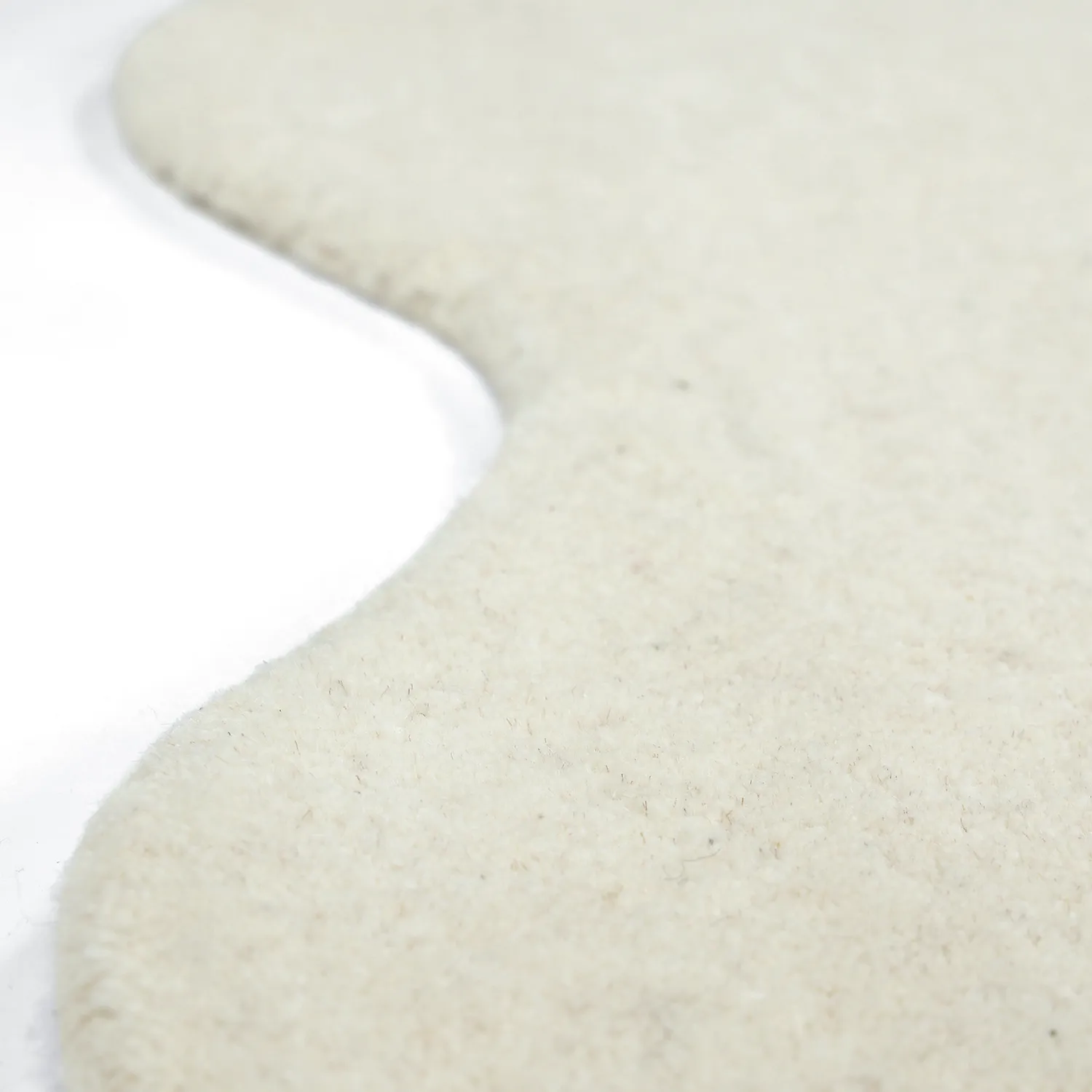 Tappeto in lana ondulato - Diu Hand Tufted Wool Premium (bianco)