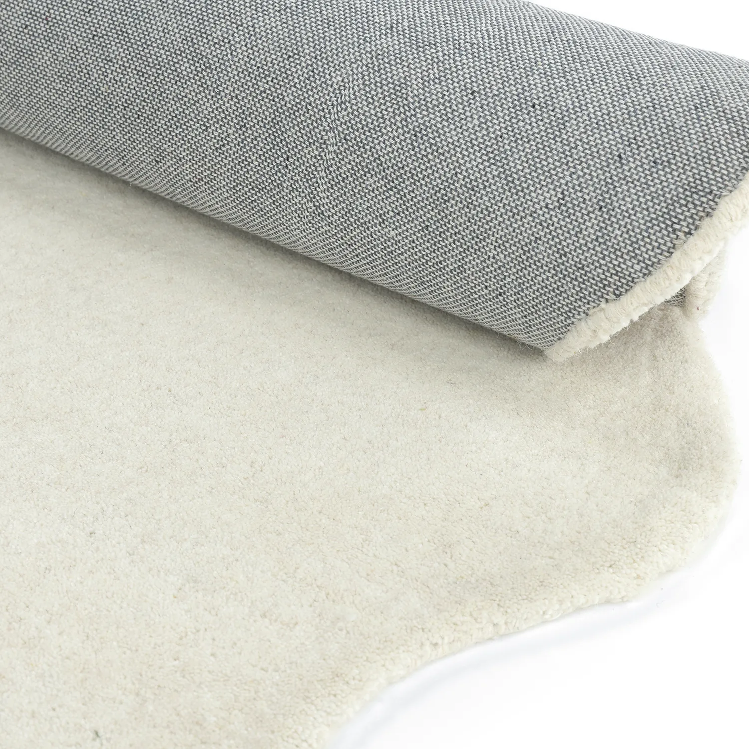 Tappeto in lana ondulato - Diu Hand Tufted Wool Premium (bianco)