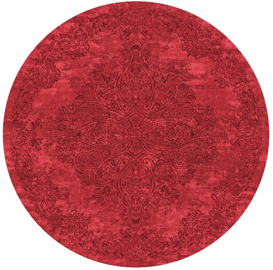 Tappeto rotondo - Valenza (rosso)
