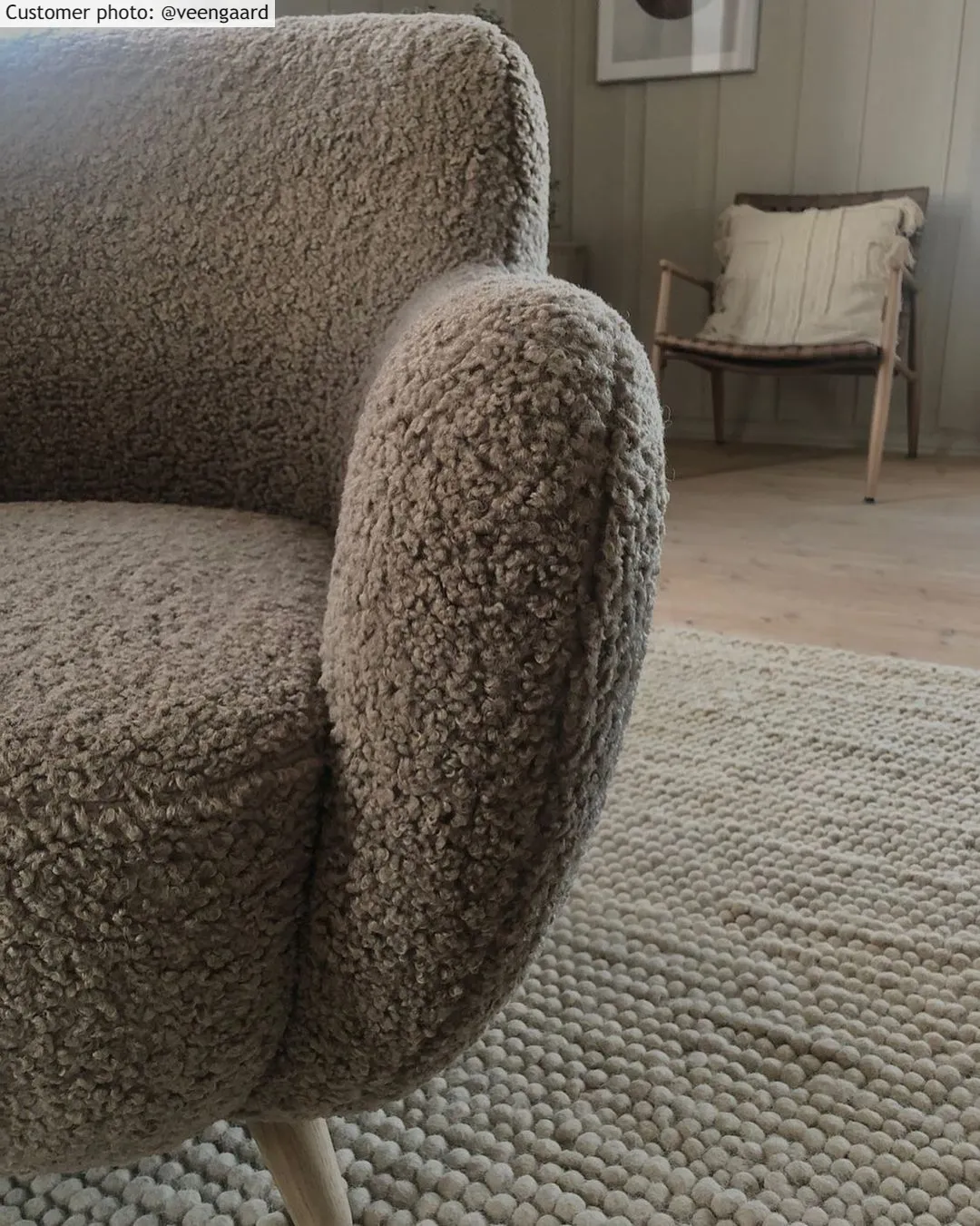 Tappeti rotondi - Avafors Wool Bubble (beige)