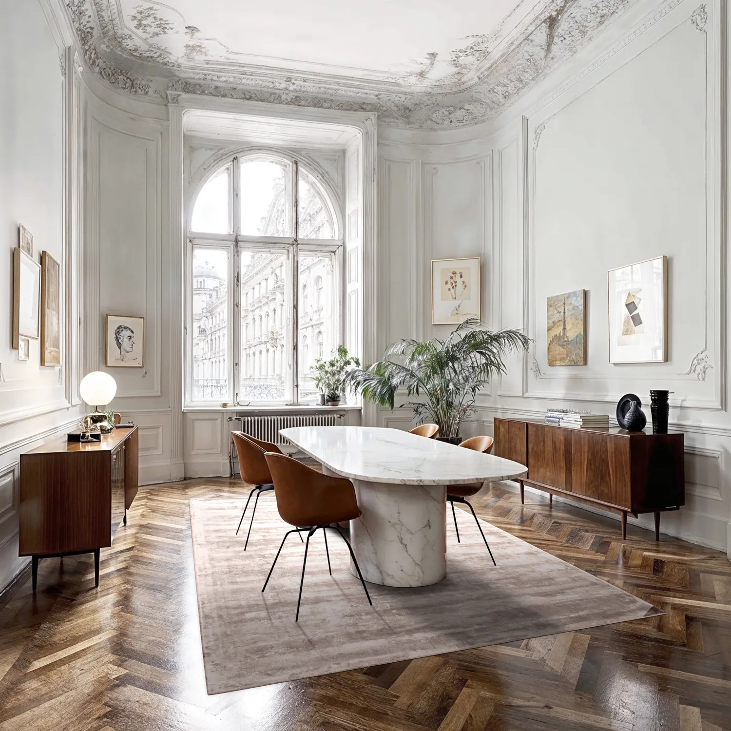 Tappeto In Viscosa - Jodhpur Special Luxury Edition (grigio chiaro/beige)
