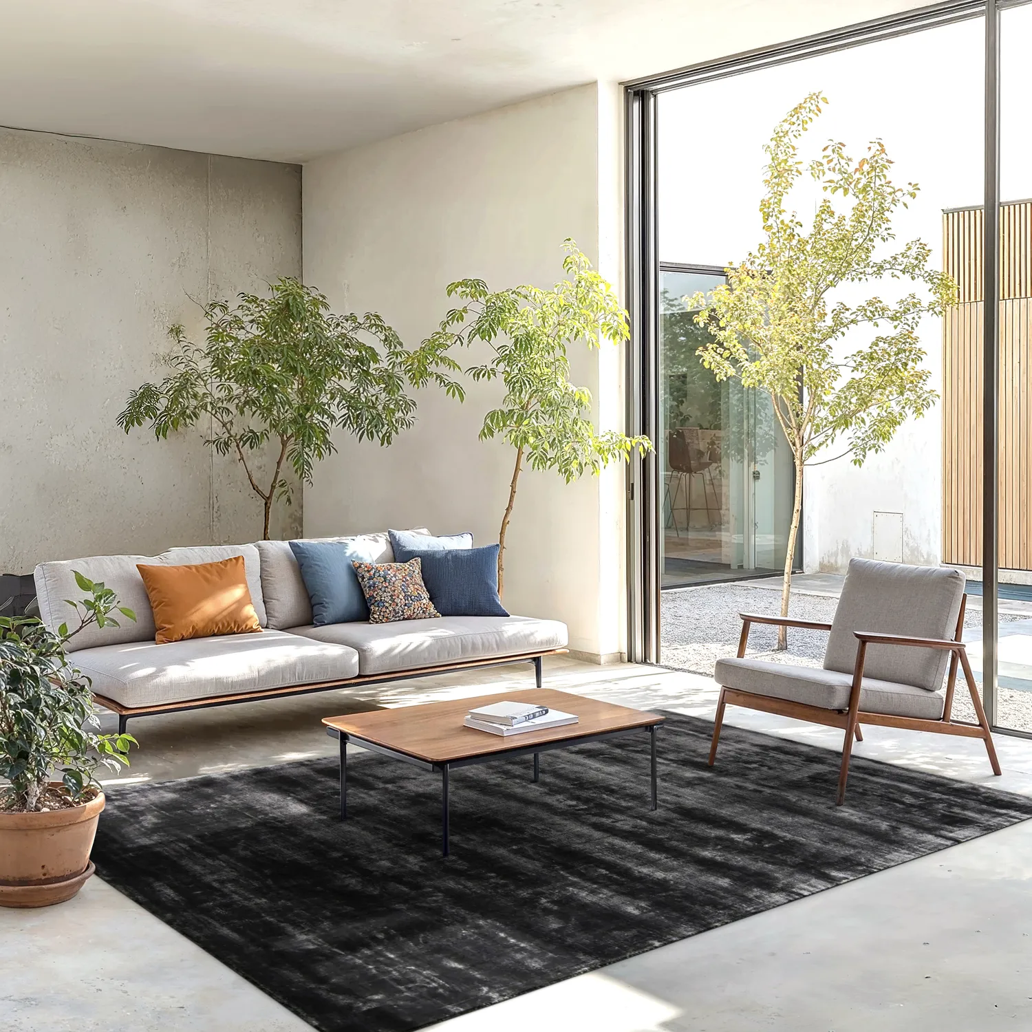 Tappeto In Viscosa - Jodhpur Special Luxury Edition (nero)