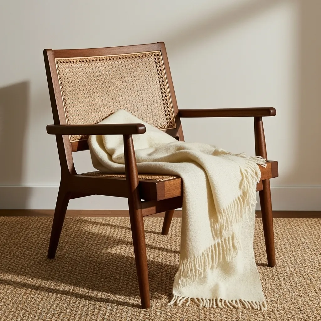 Coperte - Plaid in misto lana - Samantha (offwhite)