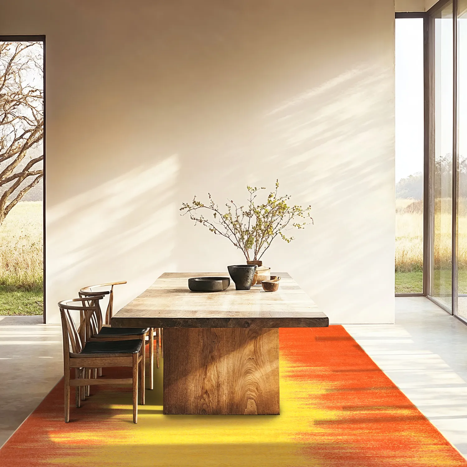 Tappeto Wilton - Cara (arancione/giallo)