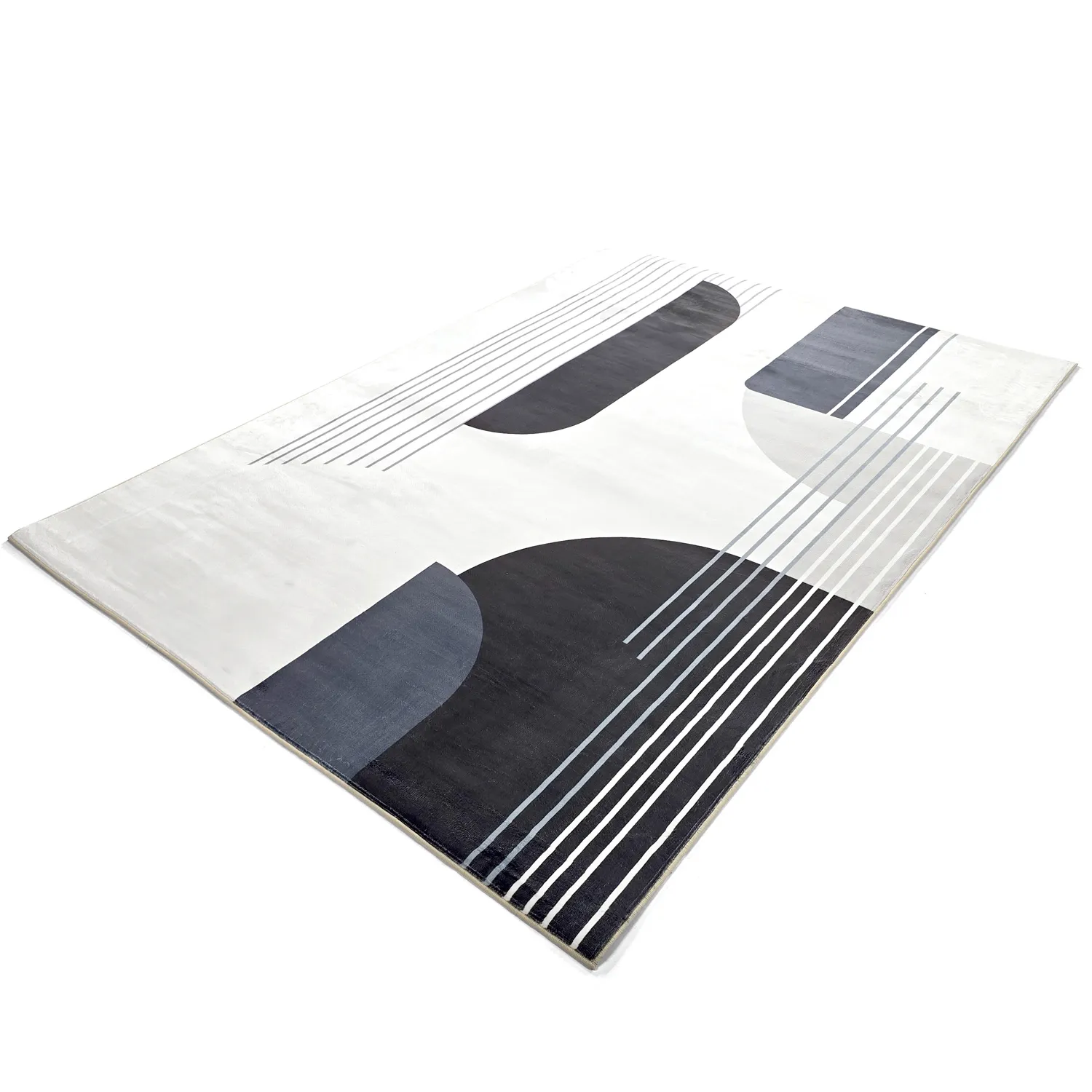 Tappeto Wilton - Delft (bianco/grigio/nero)