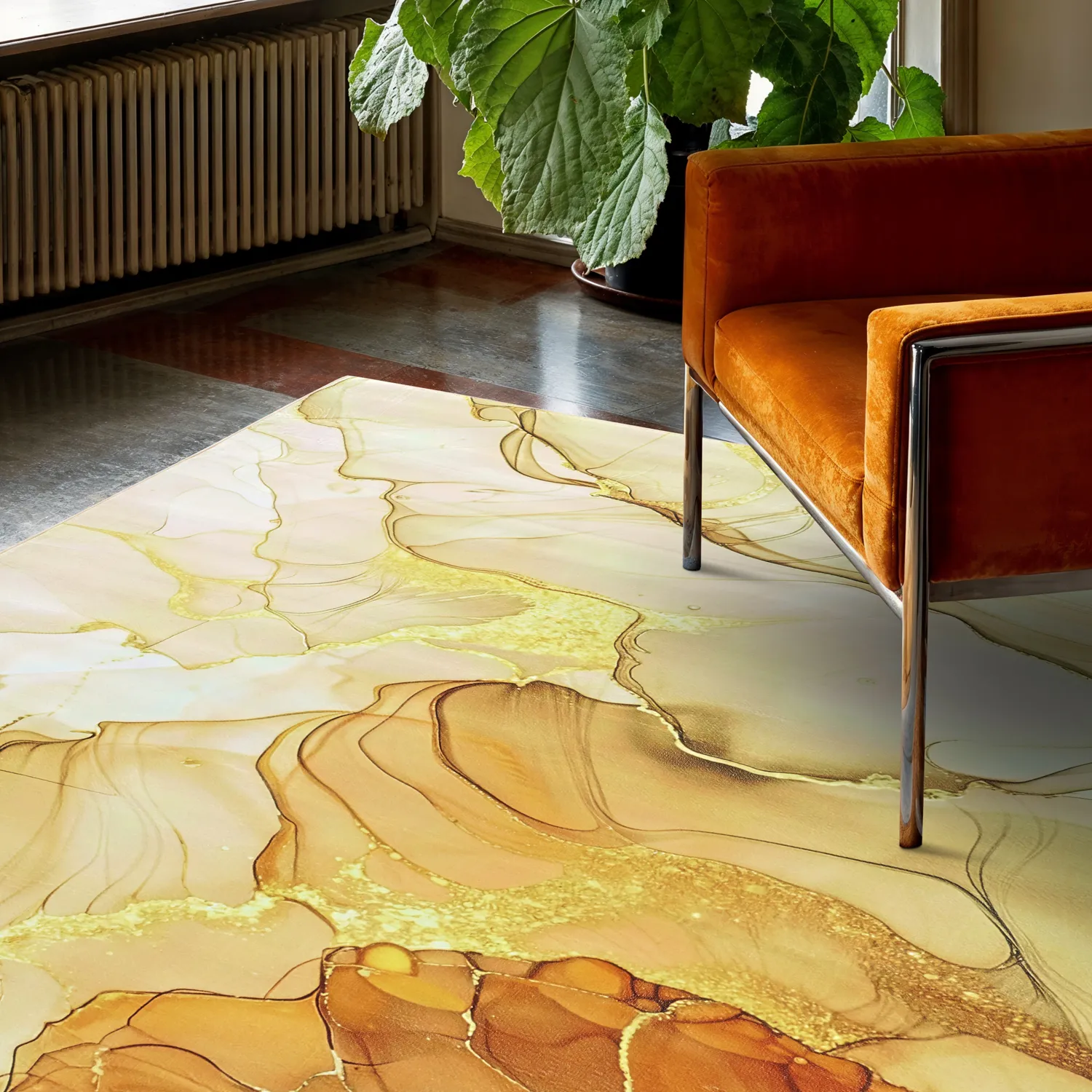 Tappeto Wilton - Etienne (beige/oro)