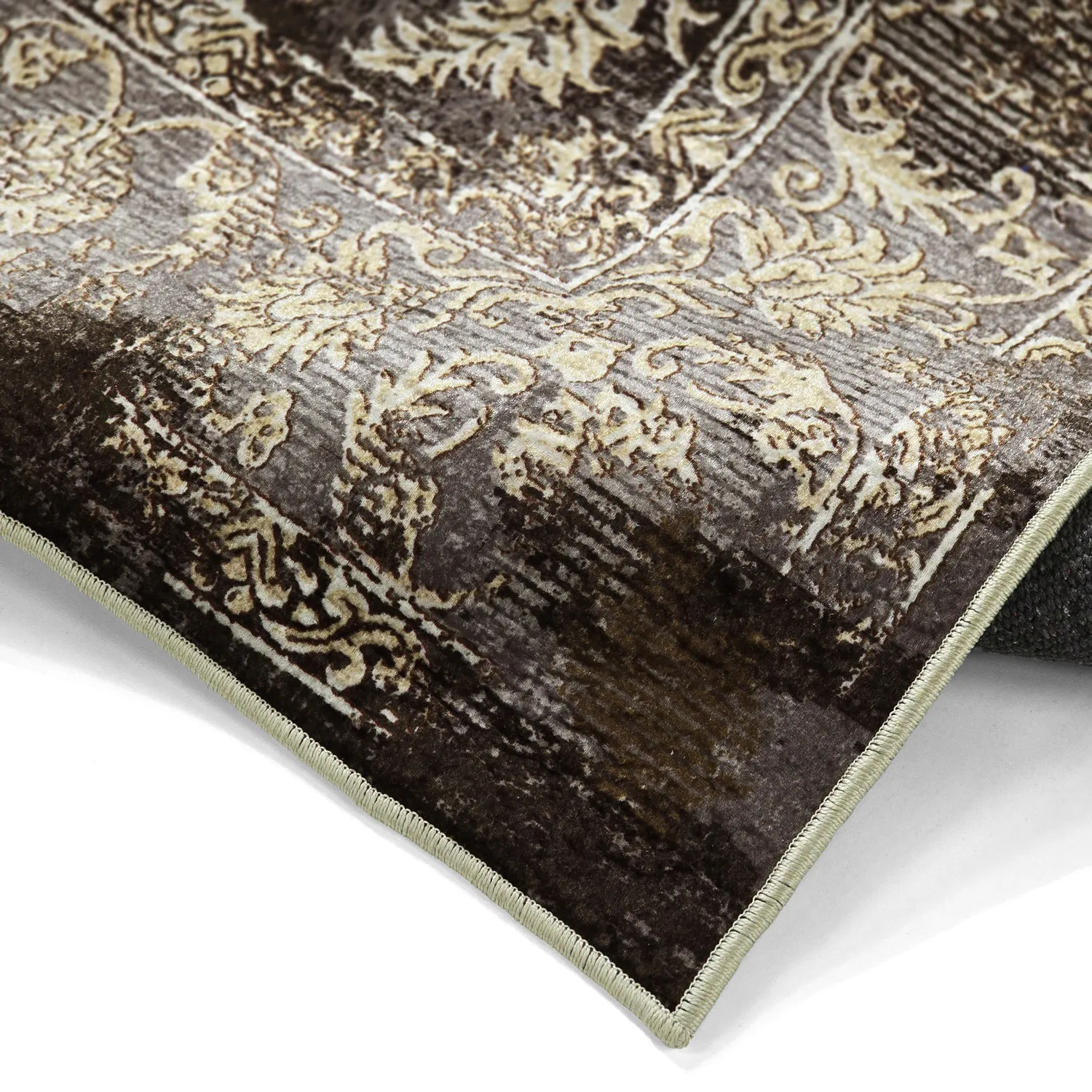Tappeto Wilton - Flowers (marrone)