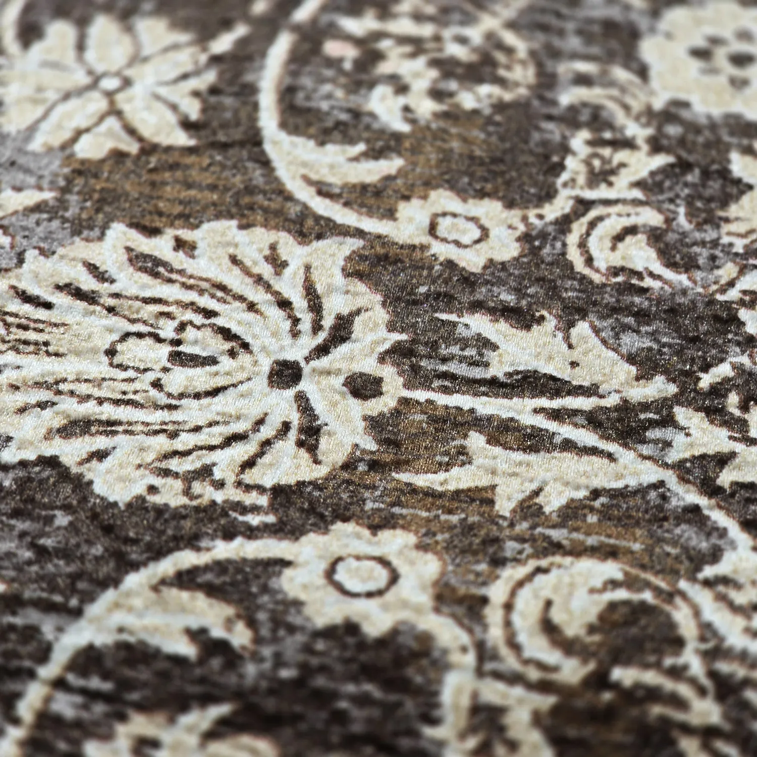 Tappeto Wilton - Flowers (marrone)