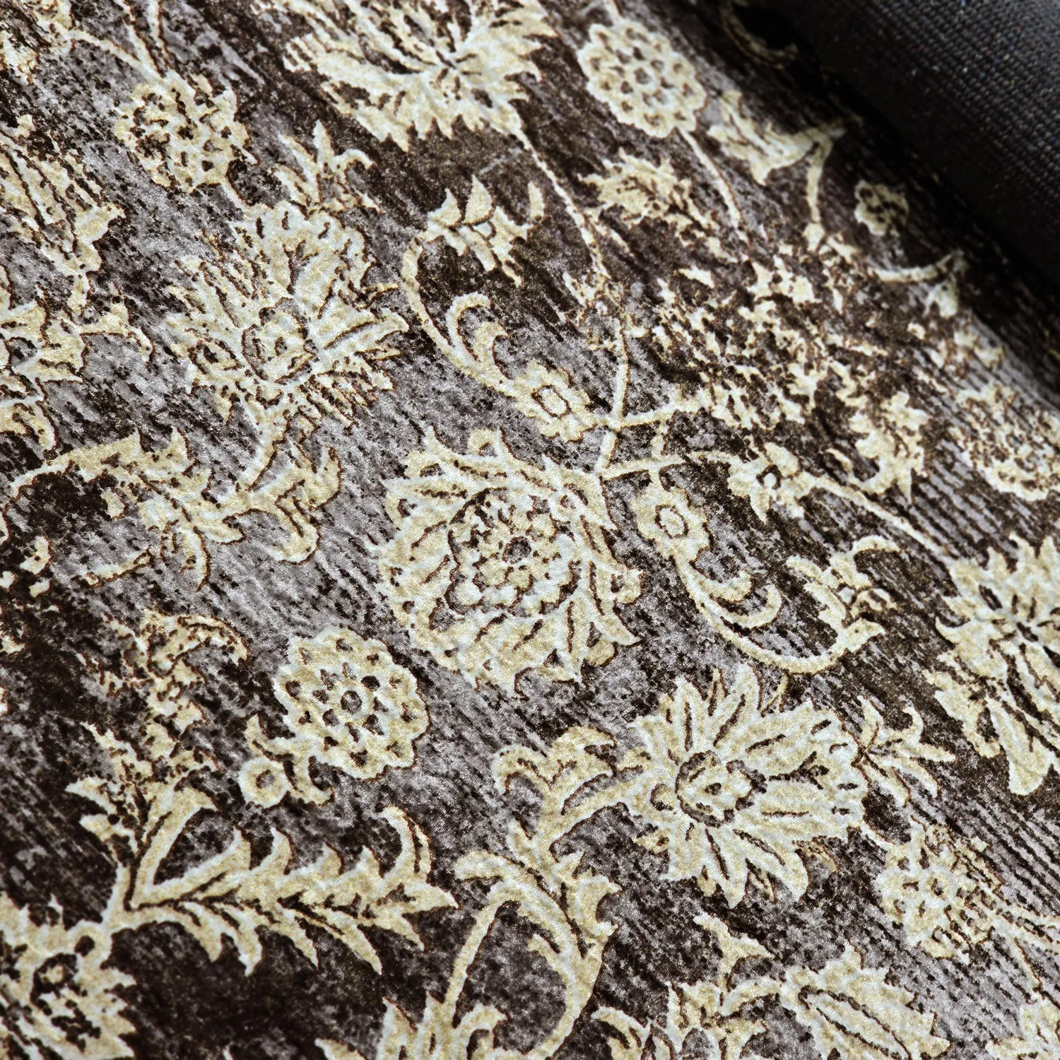 Tappeto Wilton - Flowers (marrone)