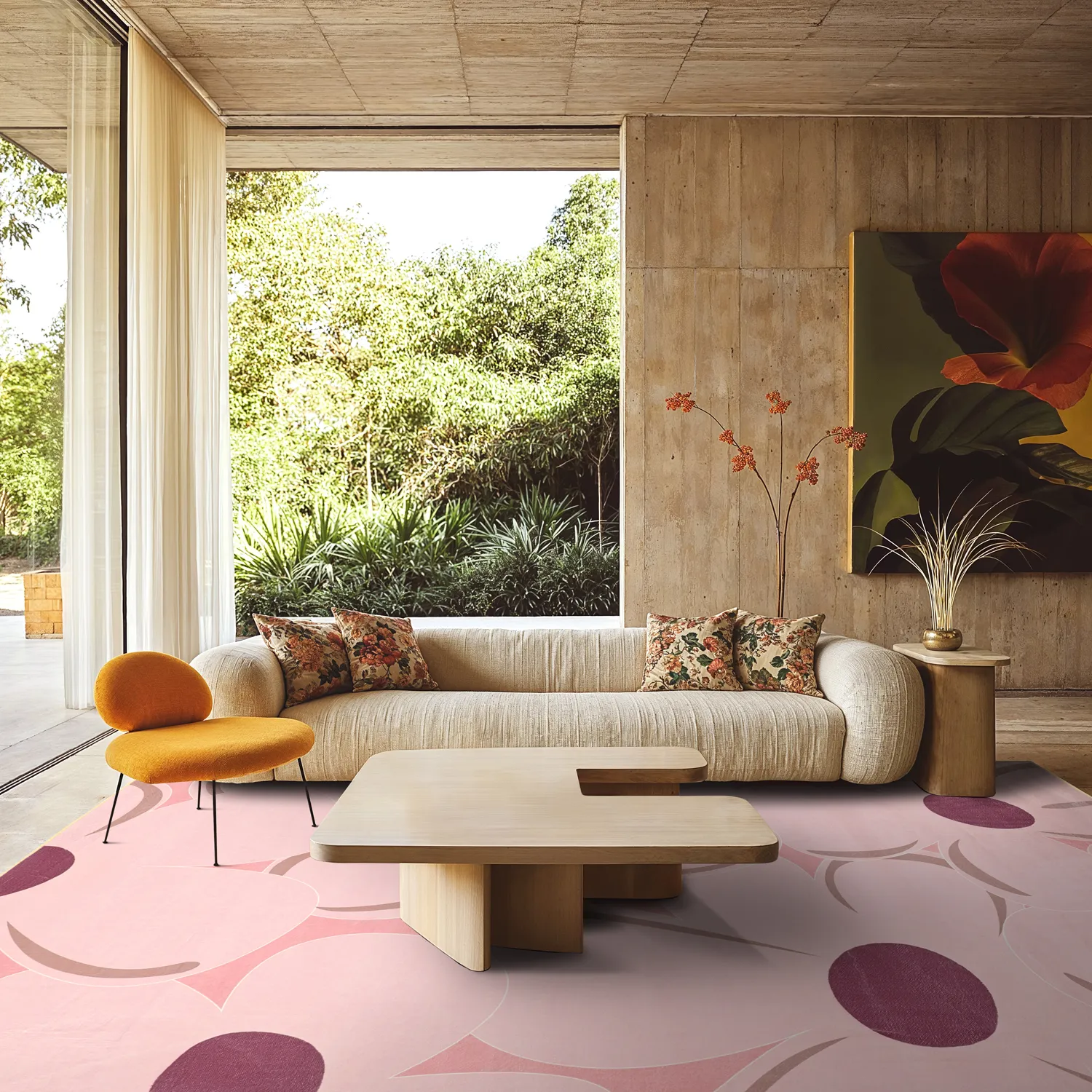 Tappeto Wilton - Honfleur (rosa/multiplo)