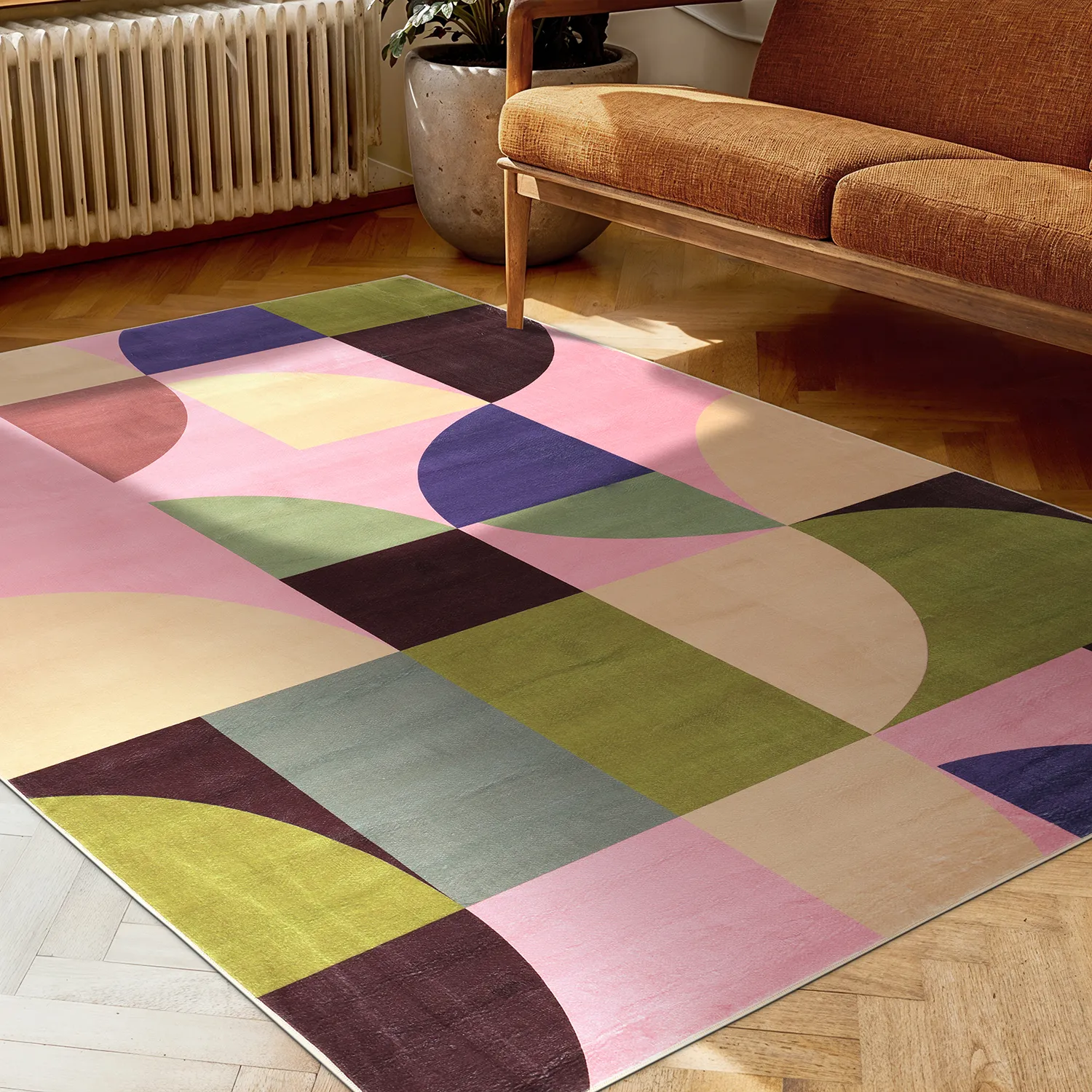 Tappeto Wilton - Kalami (rosa/multiplo)