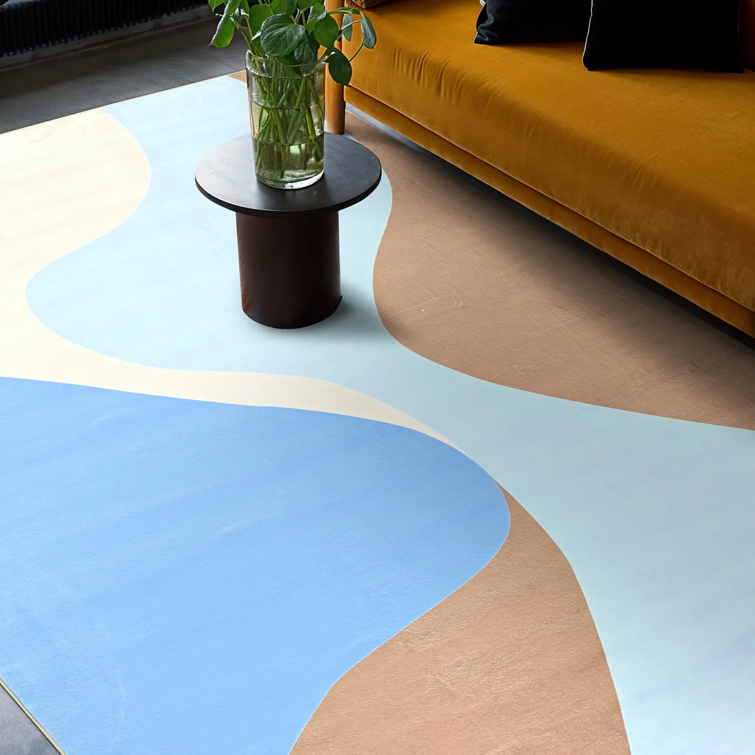Tappeto Wilton - Leiden (blu/marrone)
