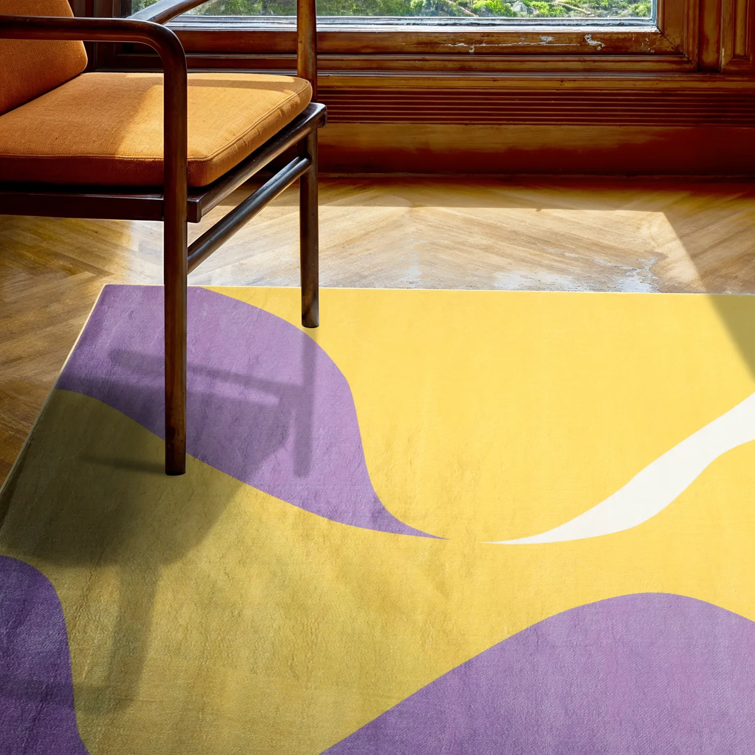Tappeto Wilton - Leiden (giallo/viola)