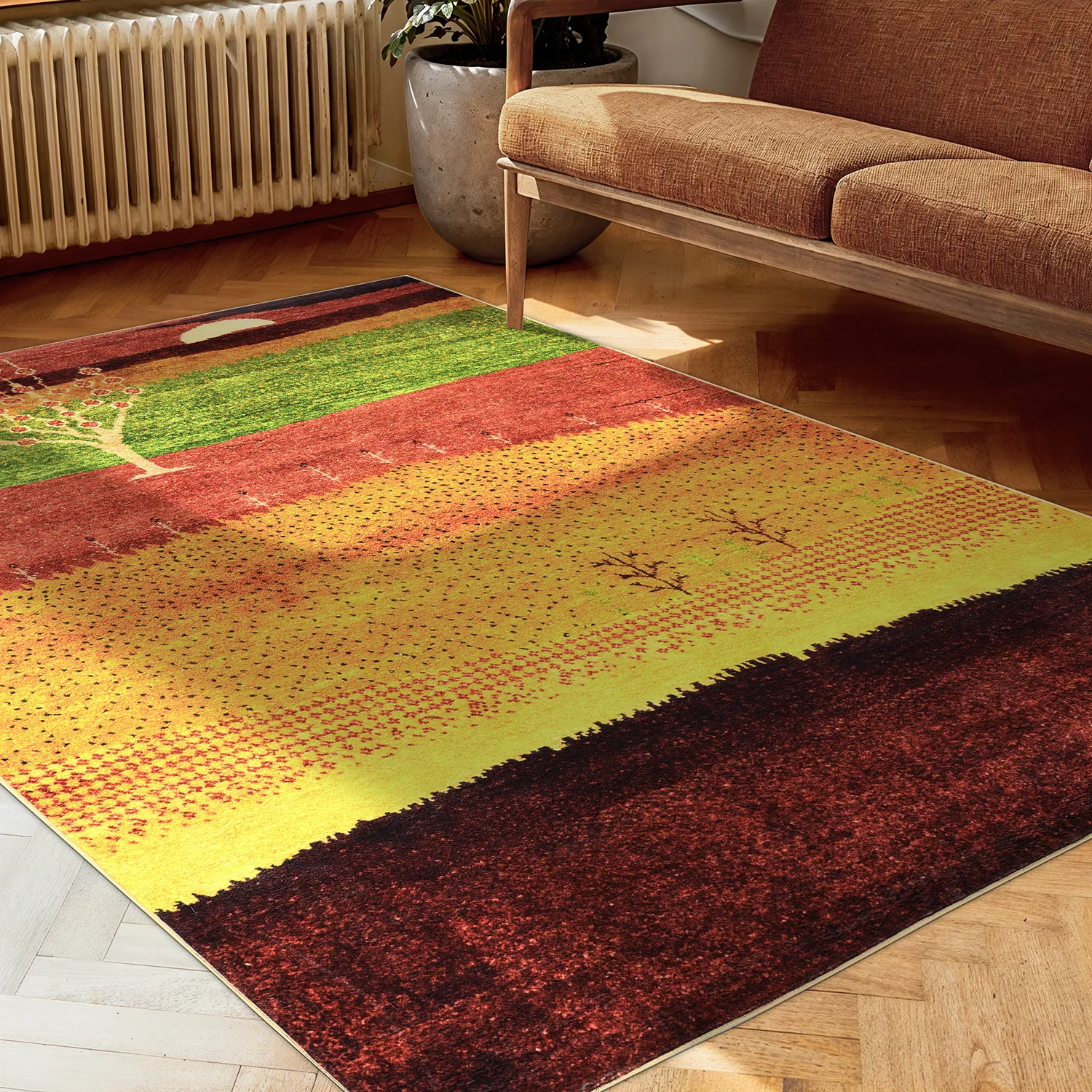 Tappeto Wilton - Oia (rosso/multiplo)