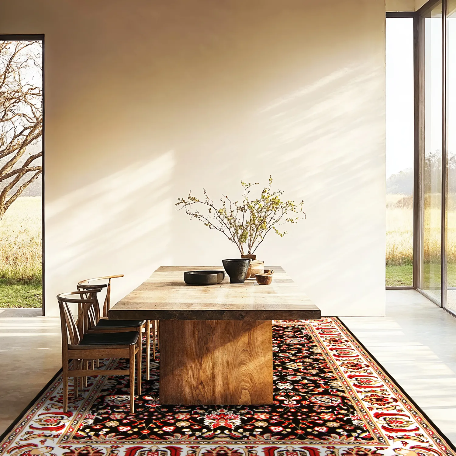 Tappeto Wilton - Peking Imperial (nero)